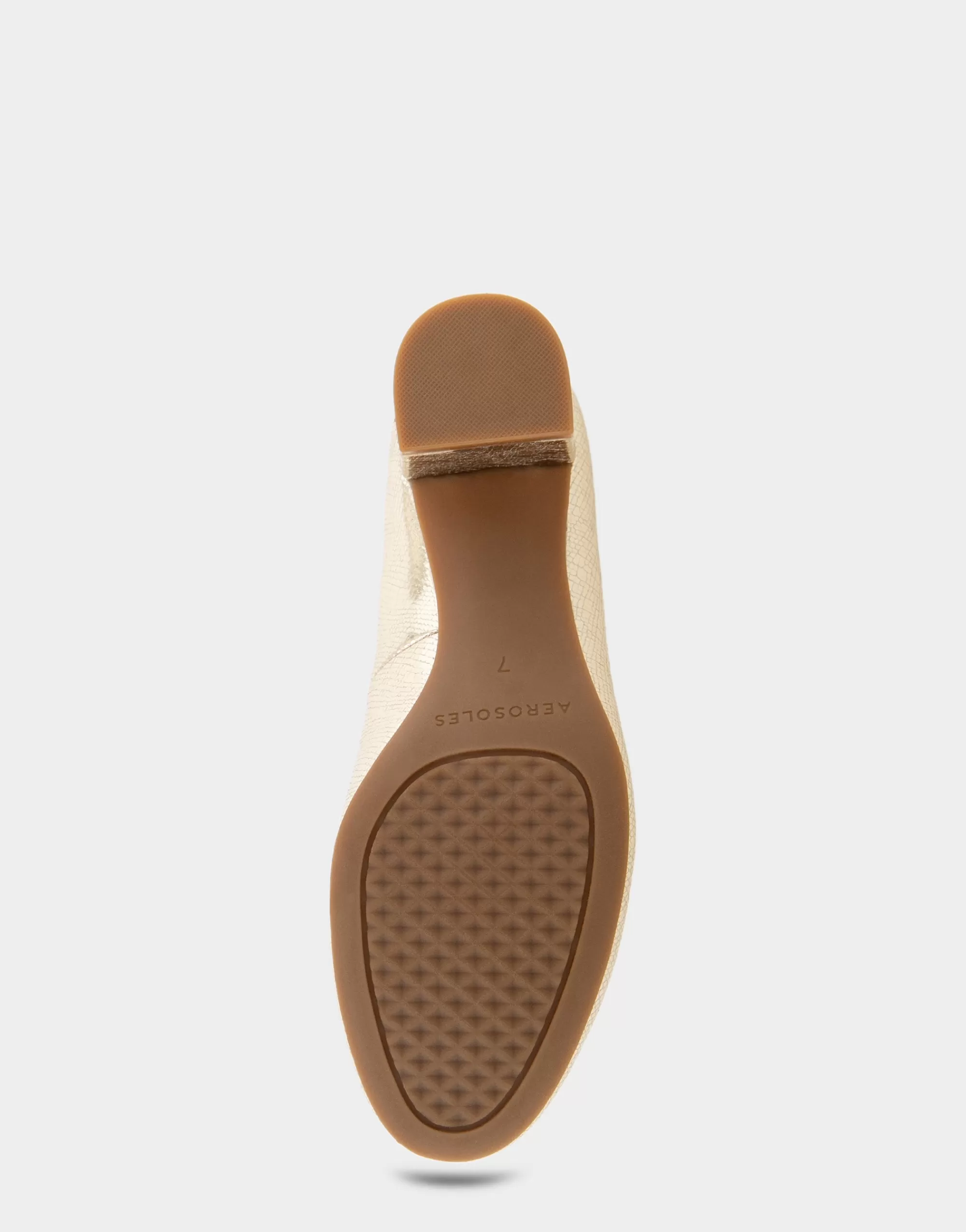 Aerosoles Clogs & Mules | Pumps*Comfortable Women's Mid Heel Pump in Soft Gold Leather