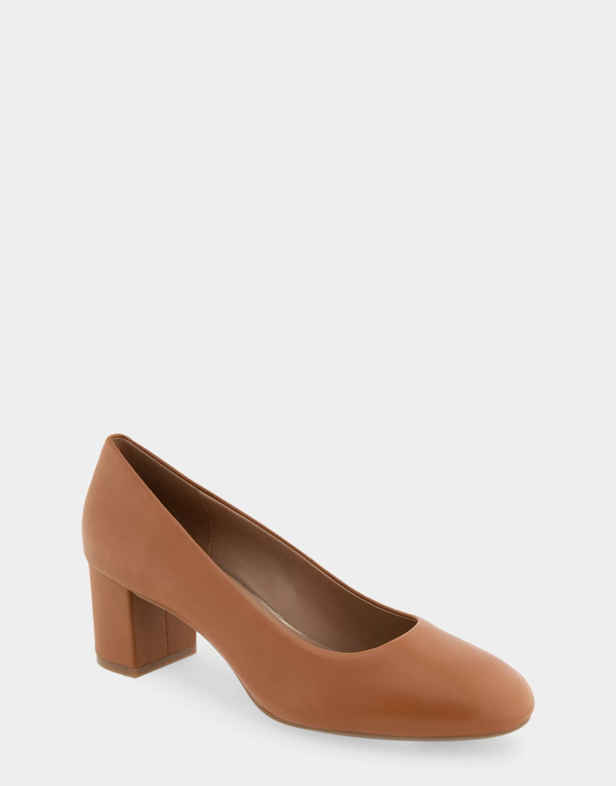 Aerosoles Clogs & Mules | Pumps*Comfortable Women's Mid Heel Pump in Tan Genuine Leather