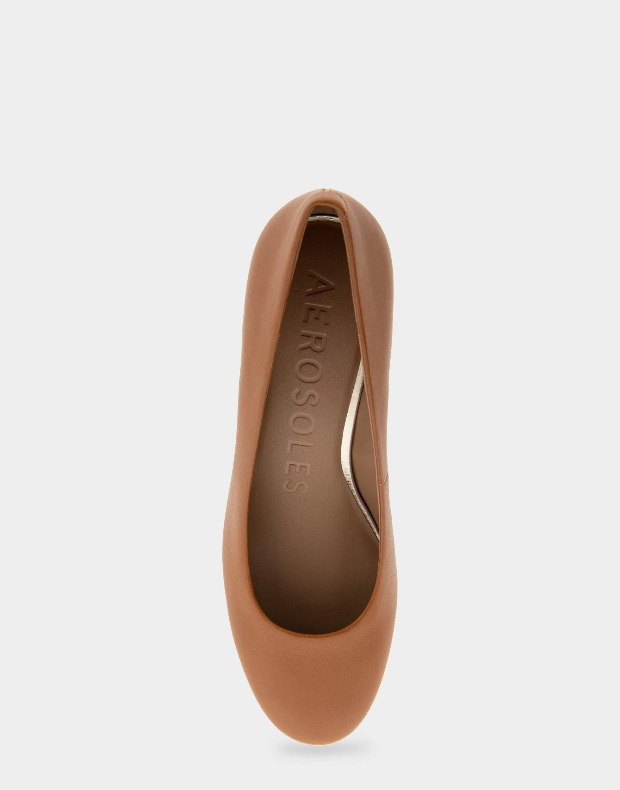 Aerosoles Clogs & Mules | Pumps*Comfortable Women's Mid Heel Pump in Tan Genuine Leather