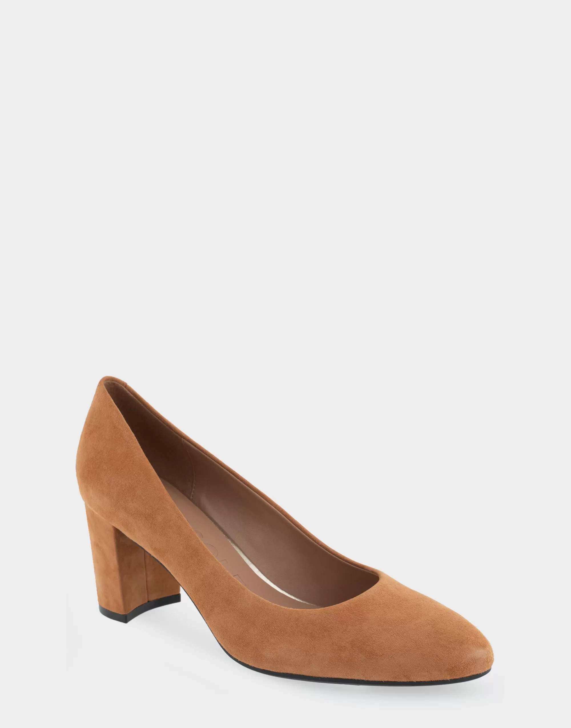 Aerosoles Clogs & Mules | Pumps*Comfortable Women's Mid Heel Pump in Tan Genuine Suede