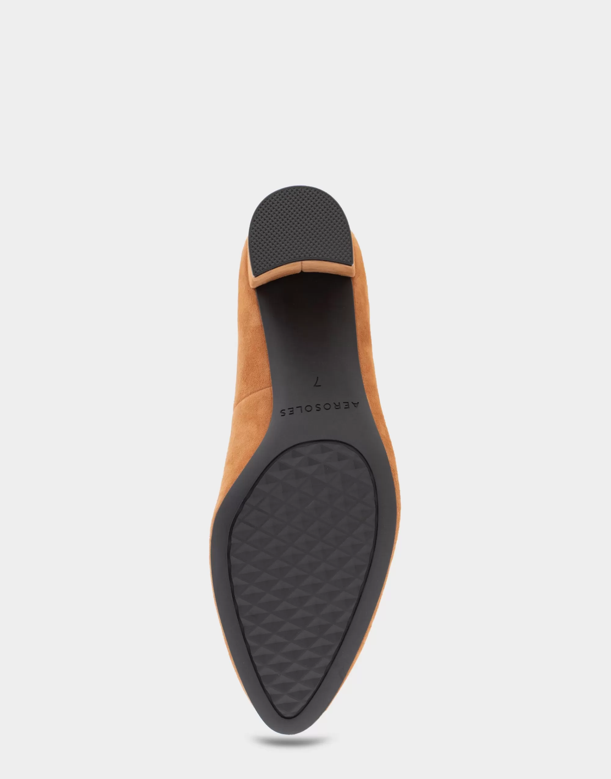 Aerosoles Clogs & Mules | Pumps*Comfortable Women's Mid Heel Pump in Tan Genuine Suede