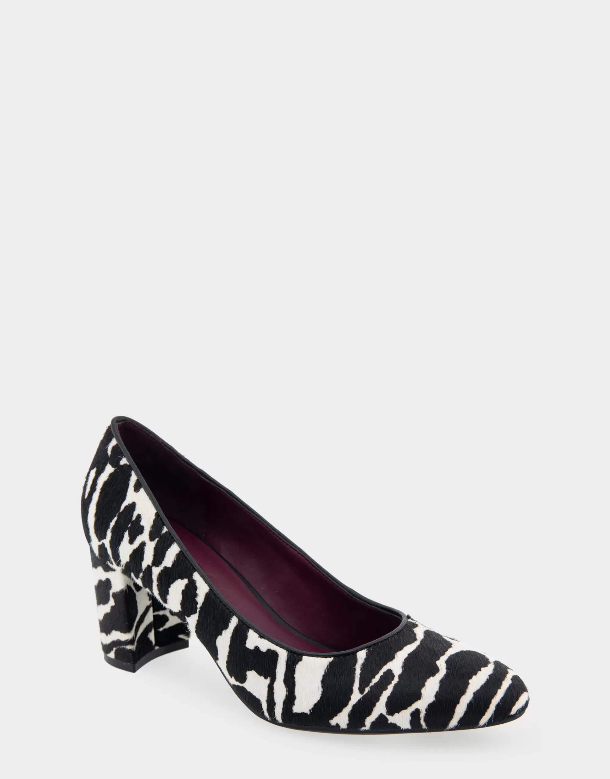 Aerosoles Clogs & Mules | Pumps*Comfortable Women's Mid Heel Pump in Zebra Print Calf Hair