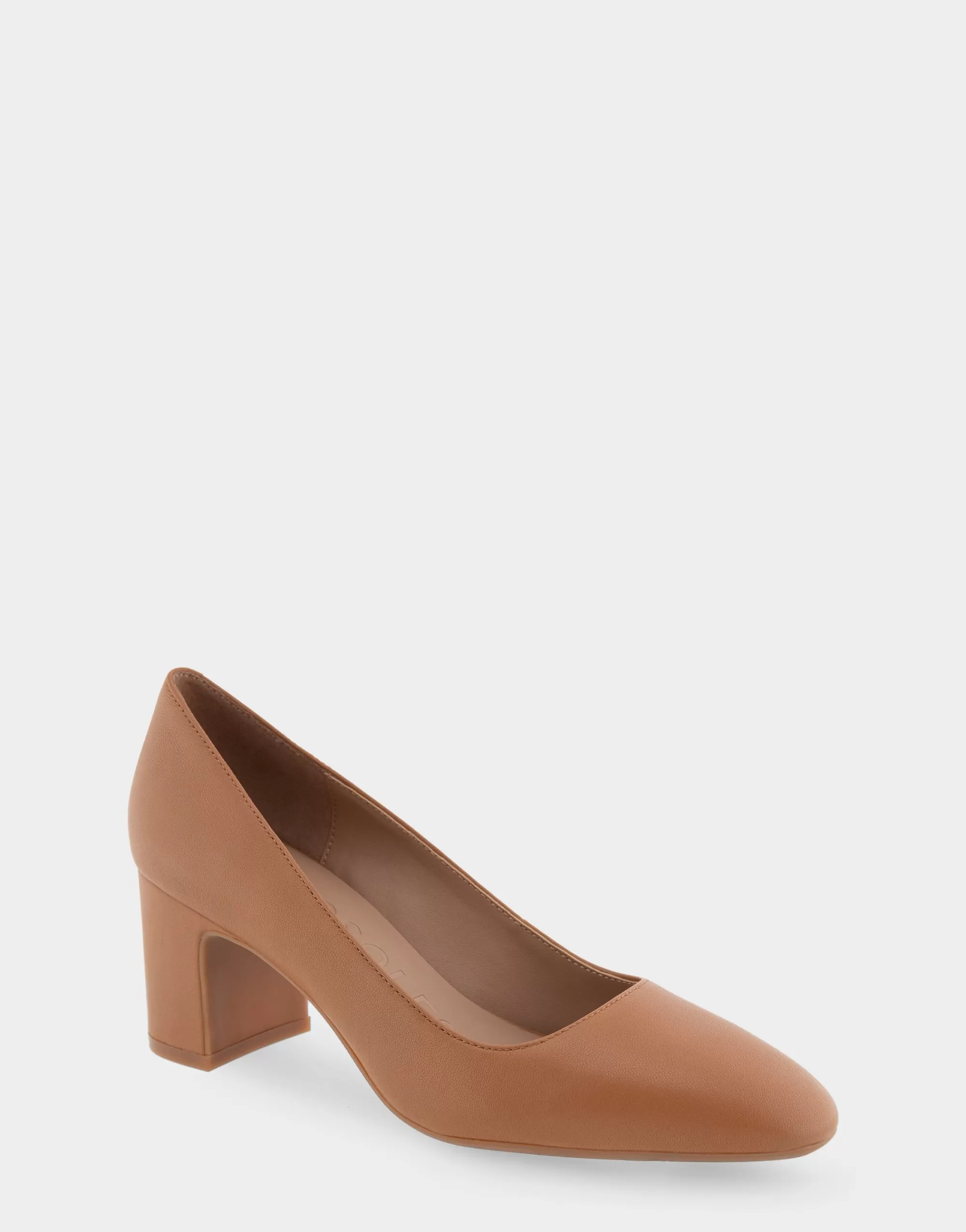 Aerosoles Pumps*Comfortable Women's Mid-heel Pump in Tan Leather