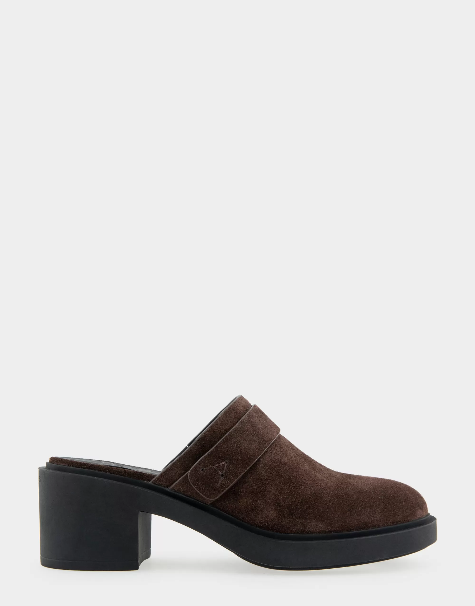 Aerosoles Clogs & Mules*Comfortable Women's Molded Block Heel Mule in Java Suede