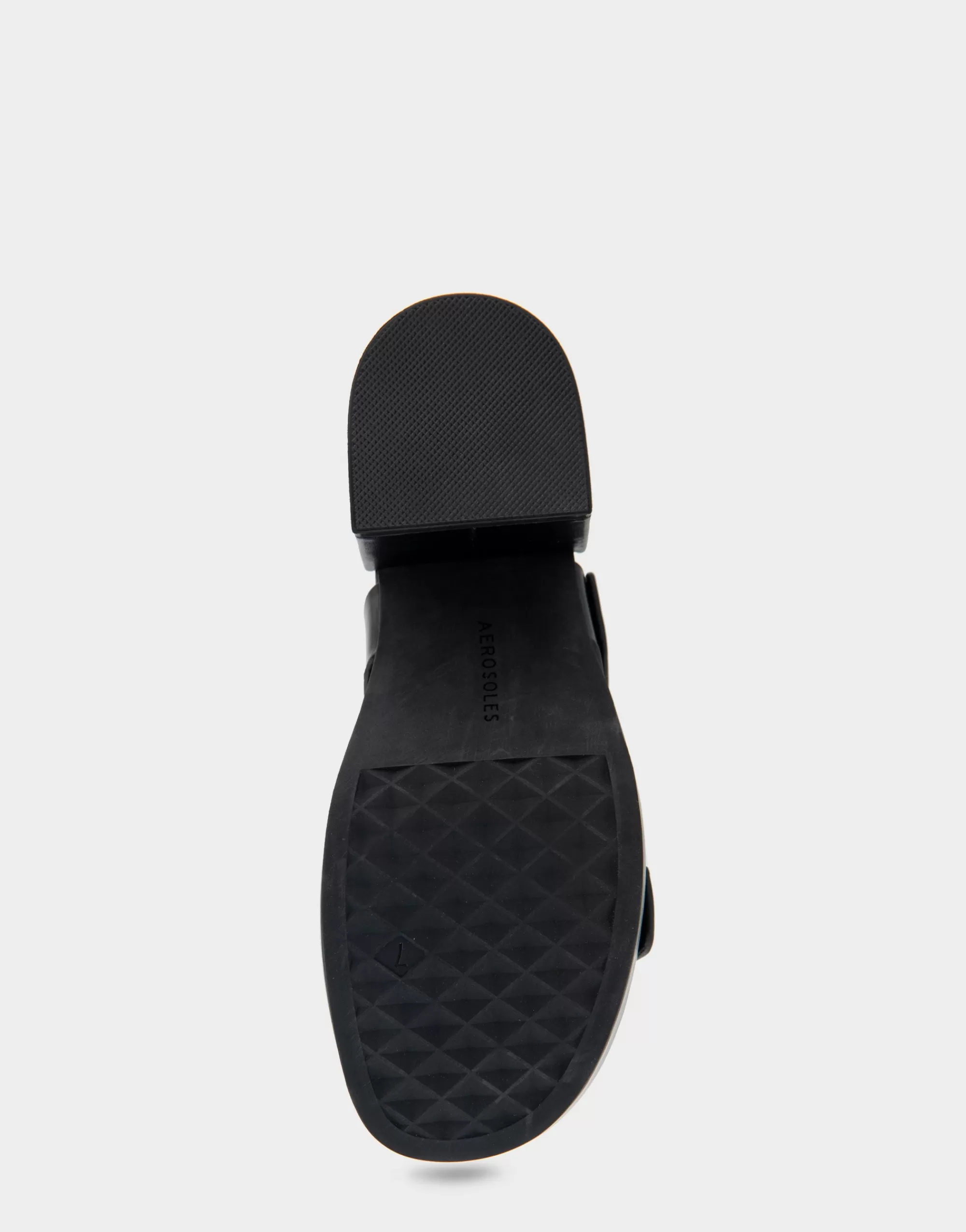 Aerosoles Platforms | Platforms*Comfortable Women's Molded Footbed Platform Slide Sandal in Black Leather
