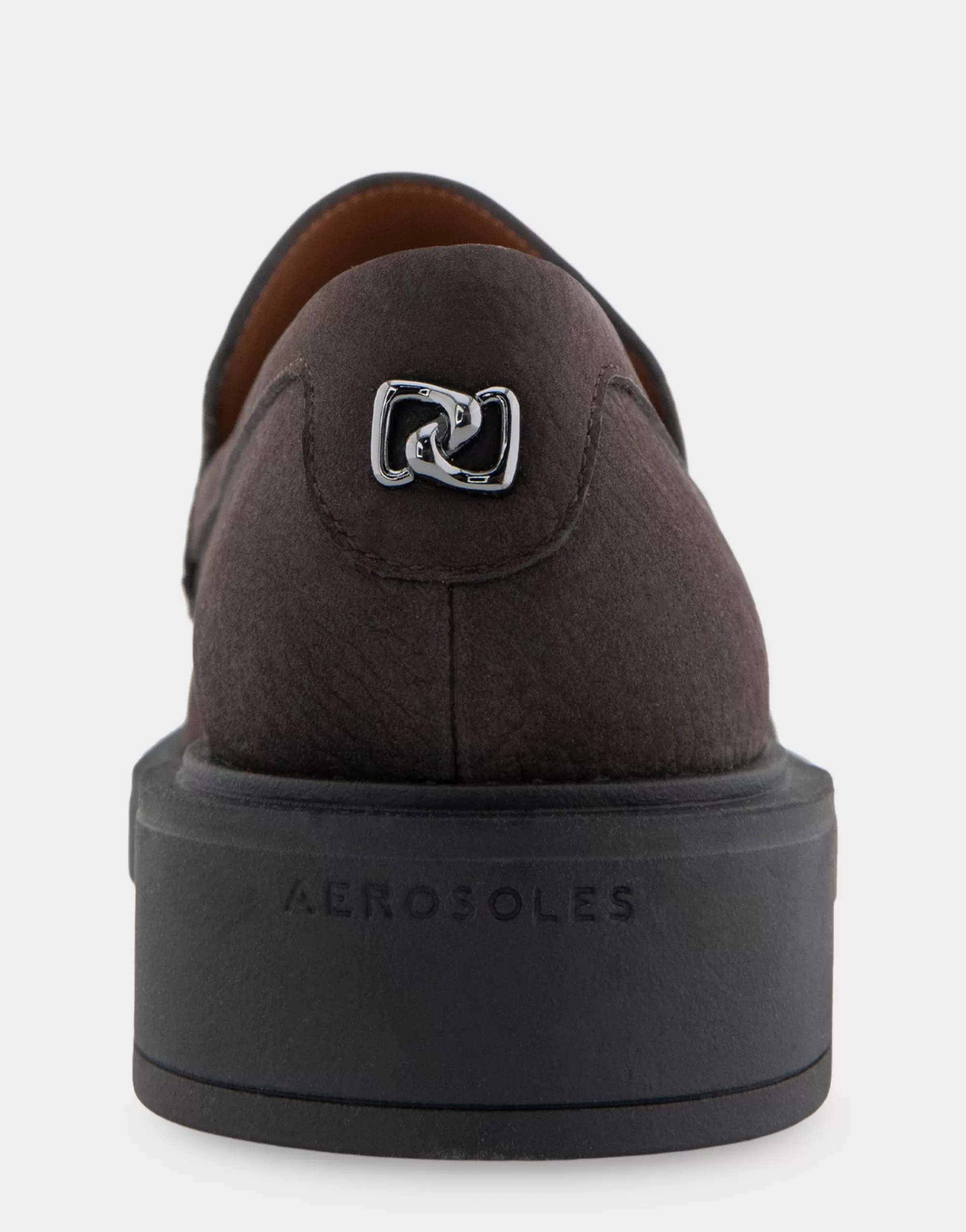Aerosoles Loafers*Comfortable Women's Molded Unit Loafer With Penny Keeper in Java Pebbled Nubuck Leather