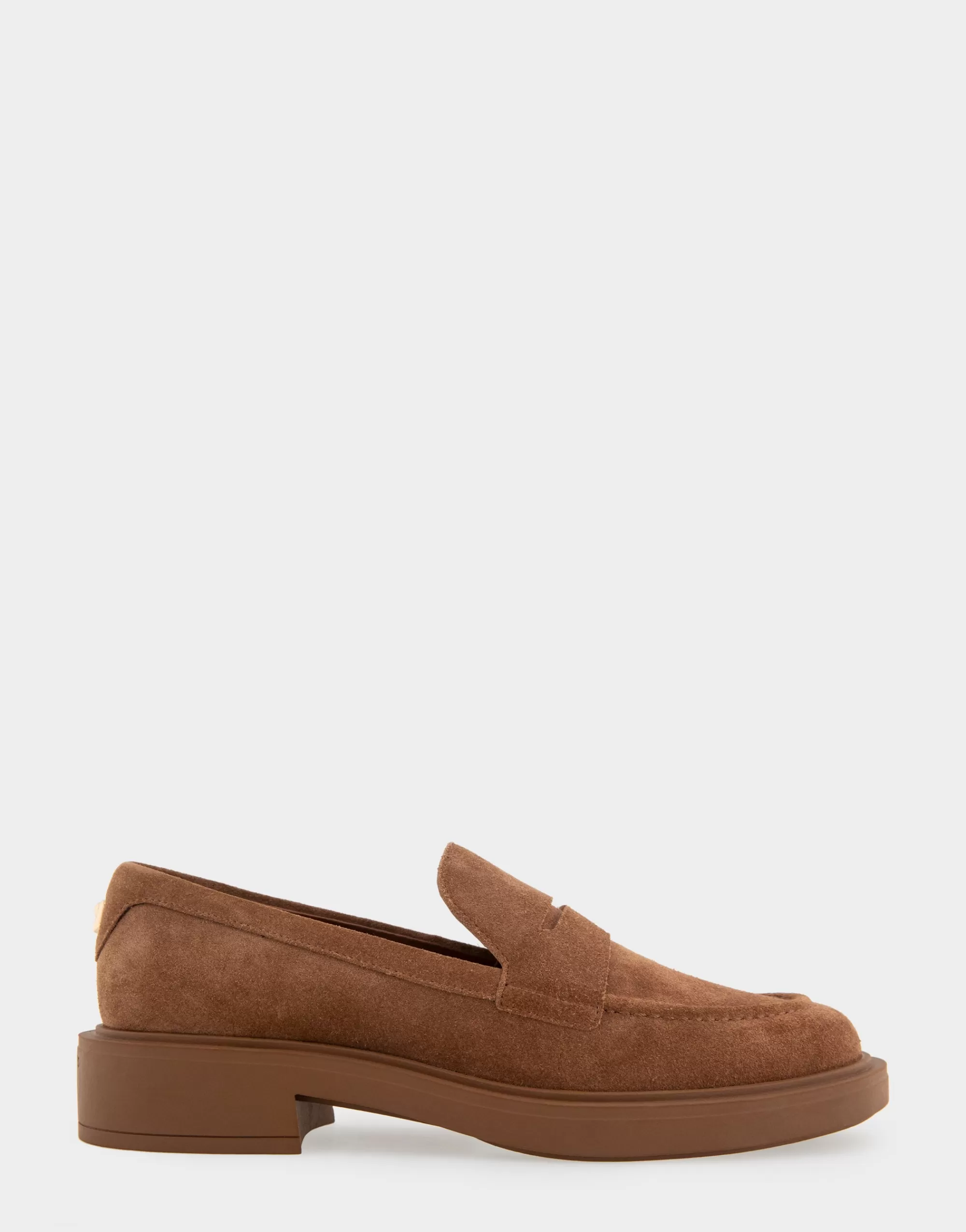 Aerosoles Loafers*Comfortable Women's Molded Unit Loafer With Penny Keeper in Tobacco Suede