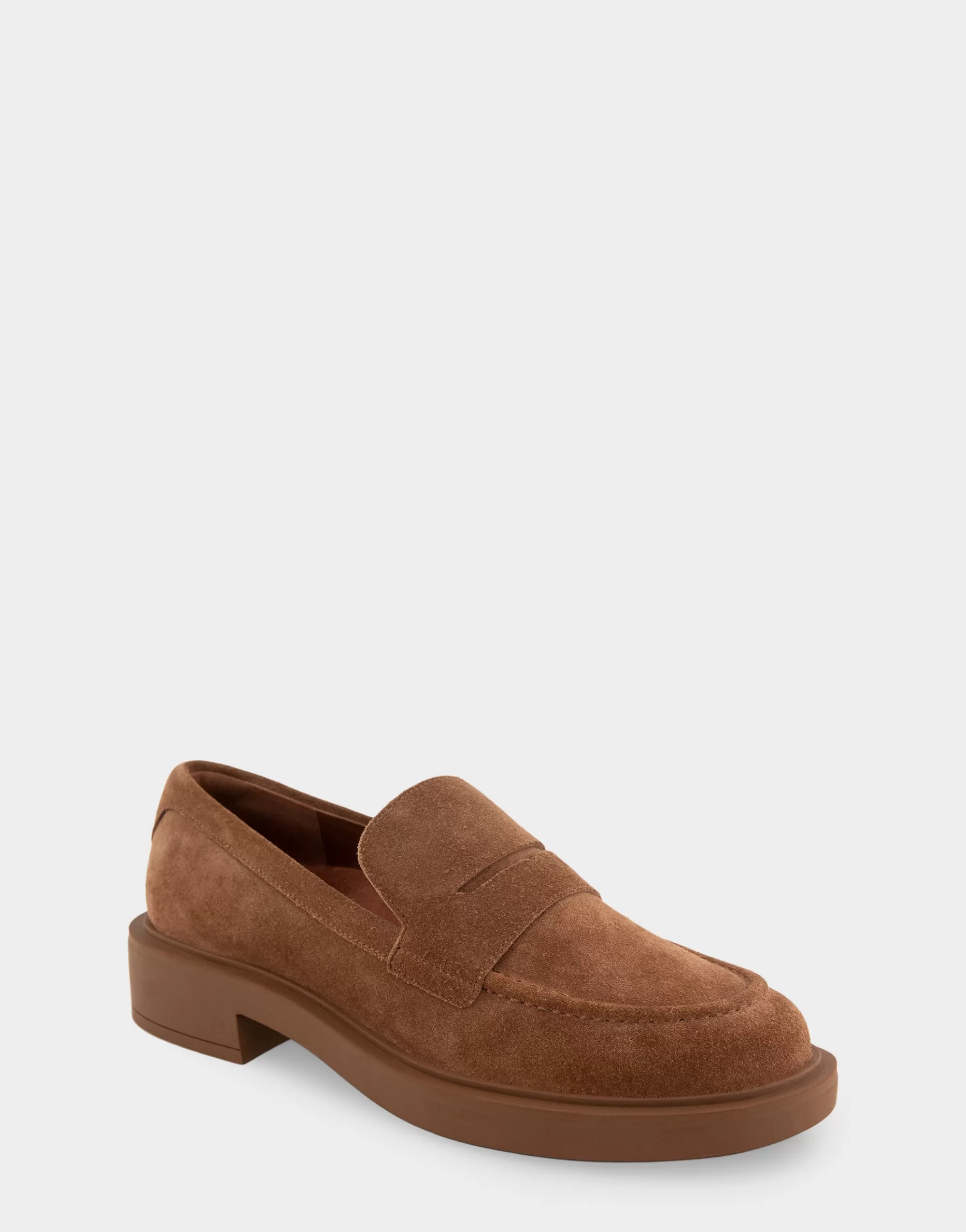 Aerosoles Loafers*Comfortable Women's Molded Unit Loafer With Penny Keeper in Tobacco Suede
