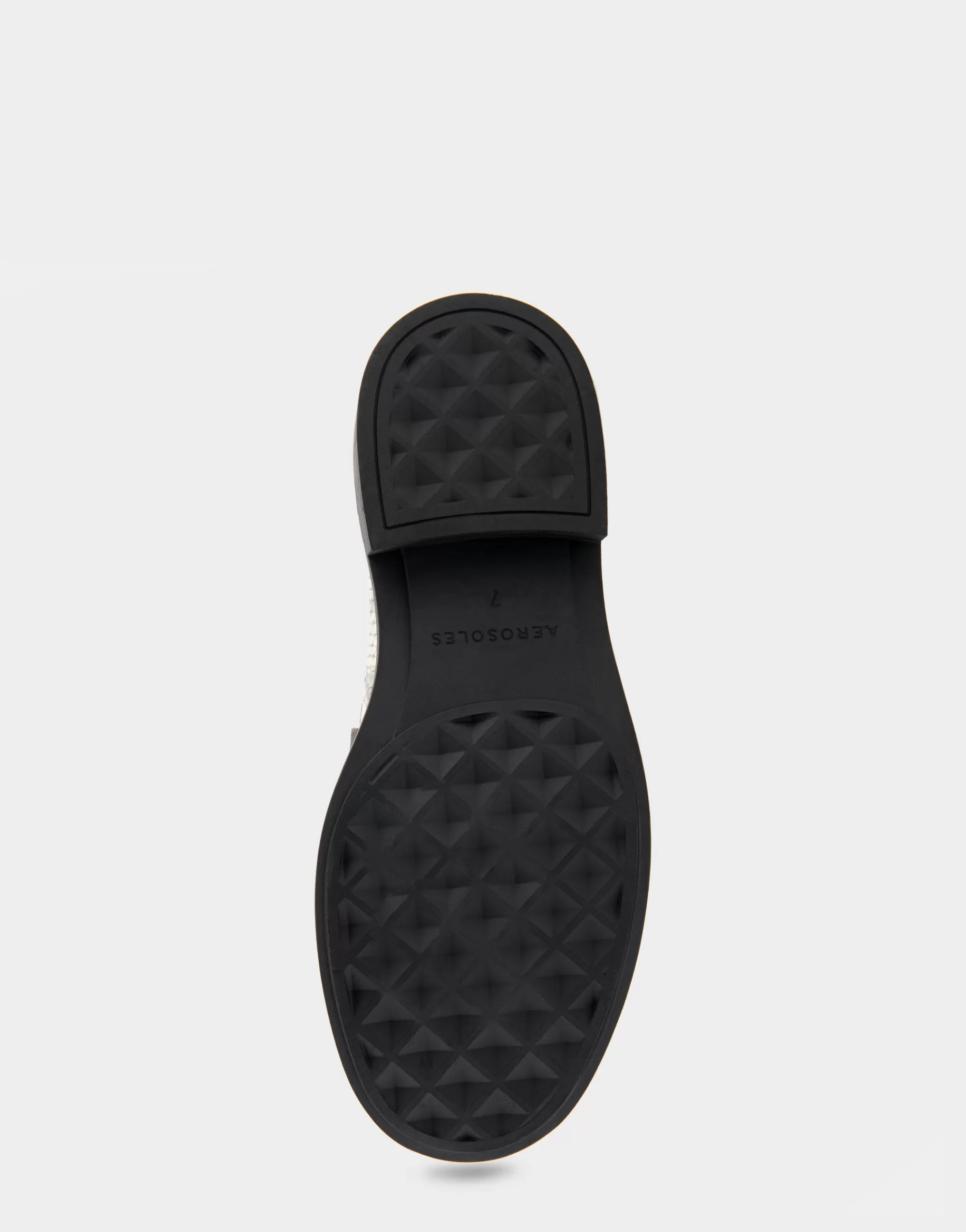 Aerosoles Wide Width Flats | Loafers*Comfortable Women's Molded Unit Loafer With Twisted Keeper in Roccia Snake Print Embossed Leather Leather