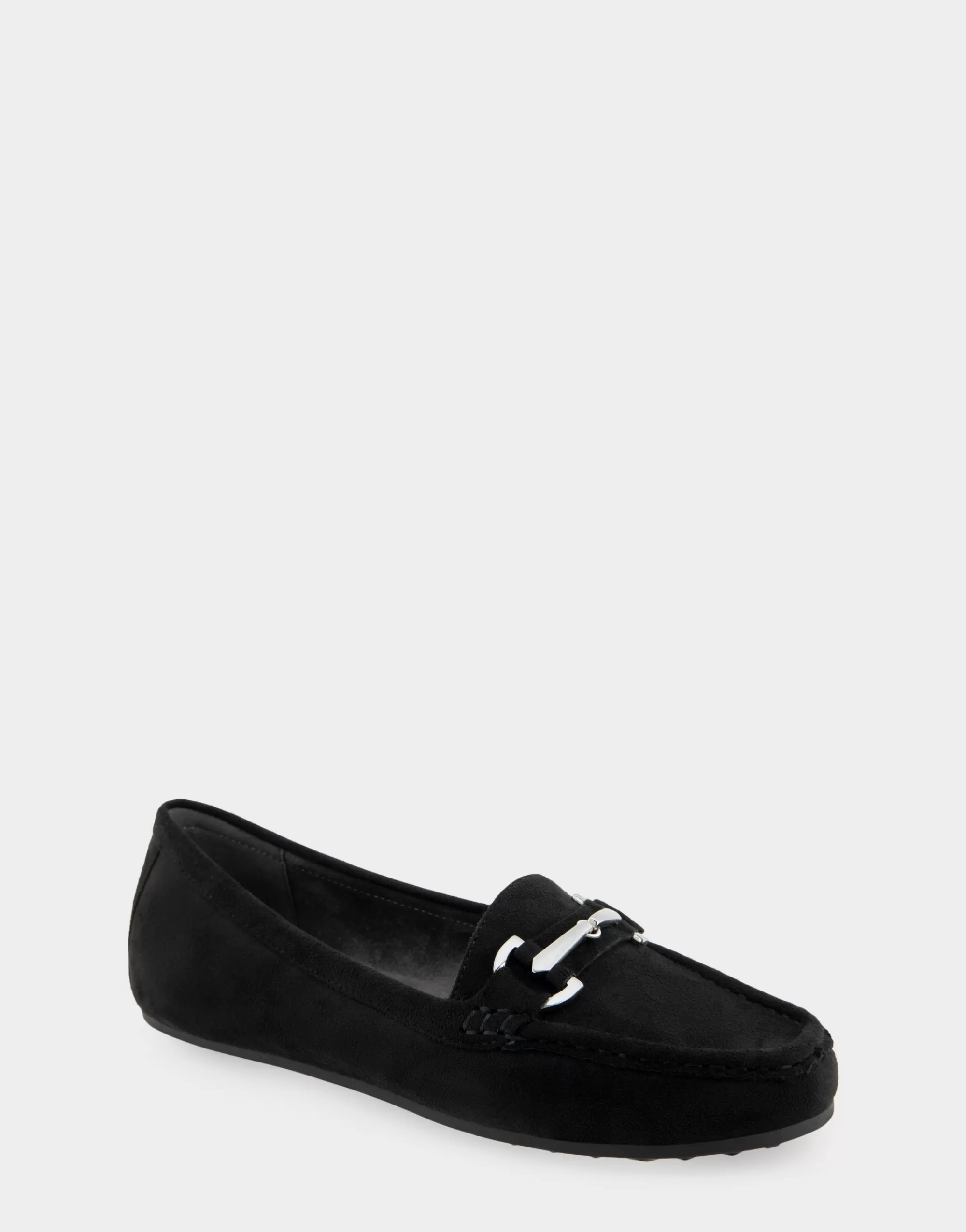 Aerosoles Clogs & Mules | Loafers*Comfortable Women's Ornamented Driver in Black Faux Suede