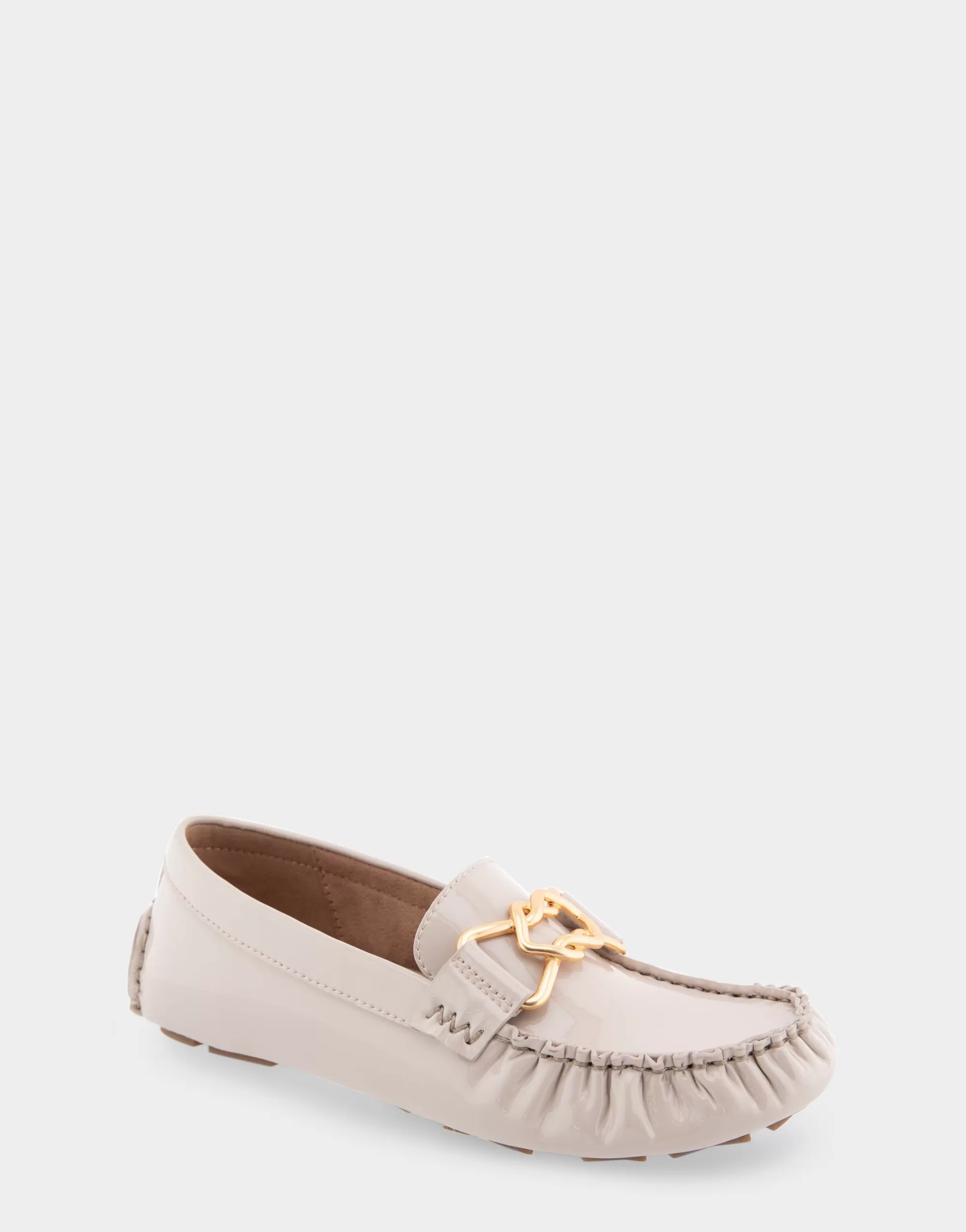 Aerosoles Clogs & Mules | Loafers*Comfortable Women's Ornamented Driver in Natural Patent Faux Leather