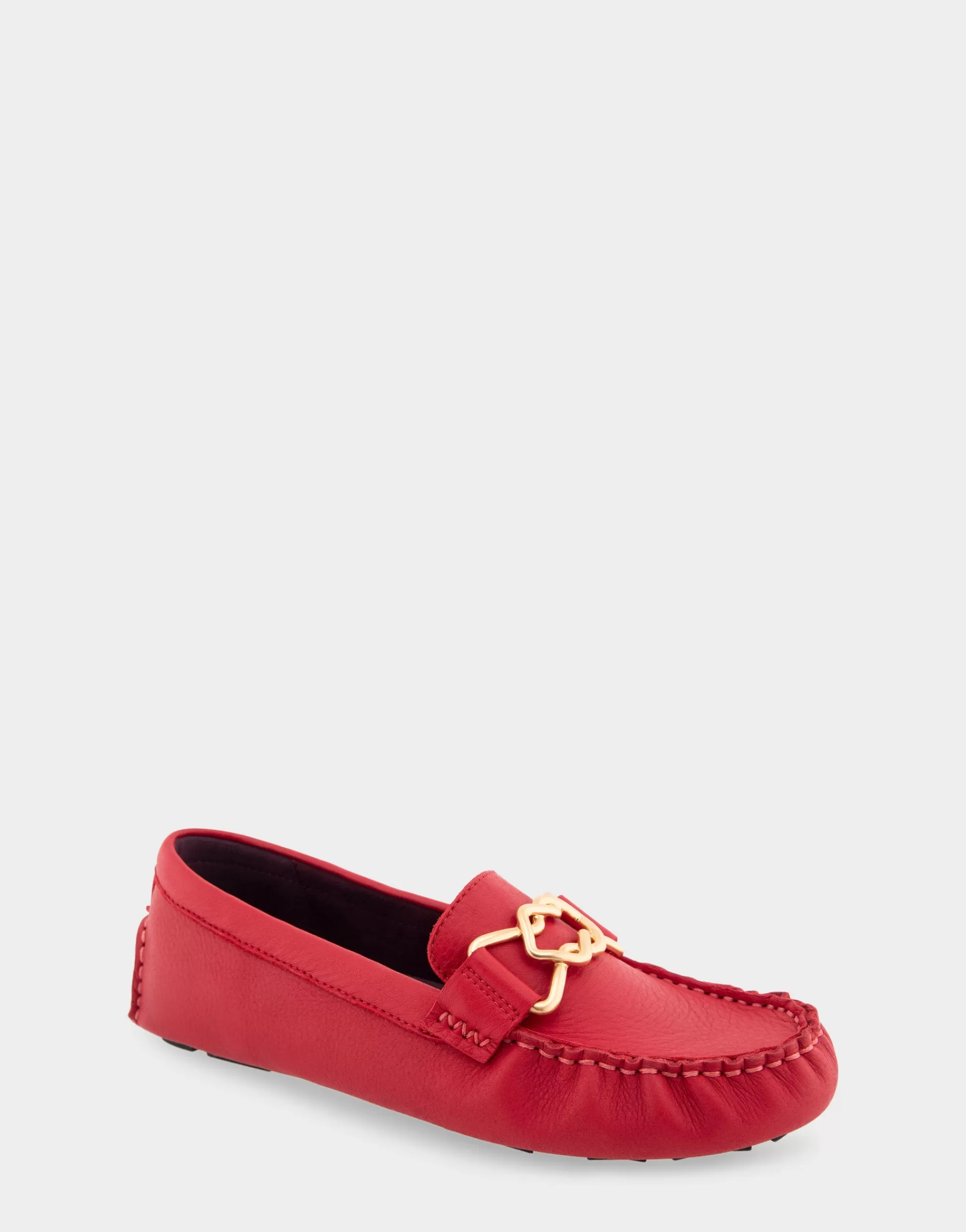 Aerosoles Clogs & Mules | Loafers*Comfortable Women's Ornamented Driver in Red Genuine Leather