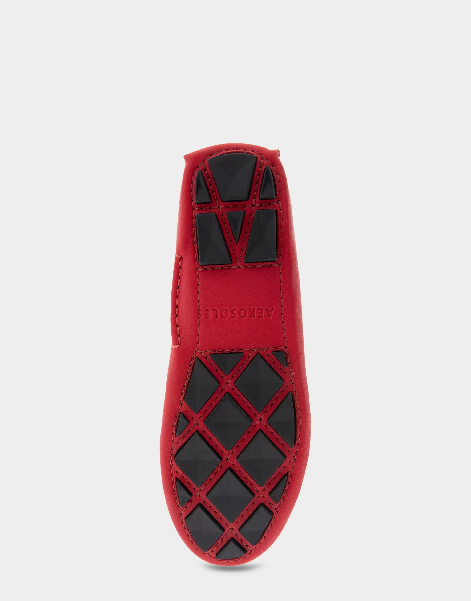Aerosoles Clogs & Mules | Loafers*Comfortable Women's Ornamented Driver in Red Genuine Leather