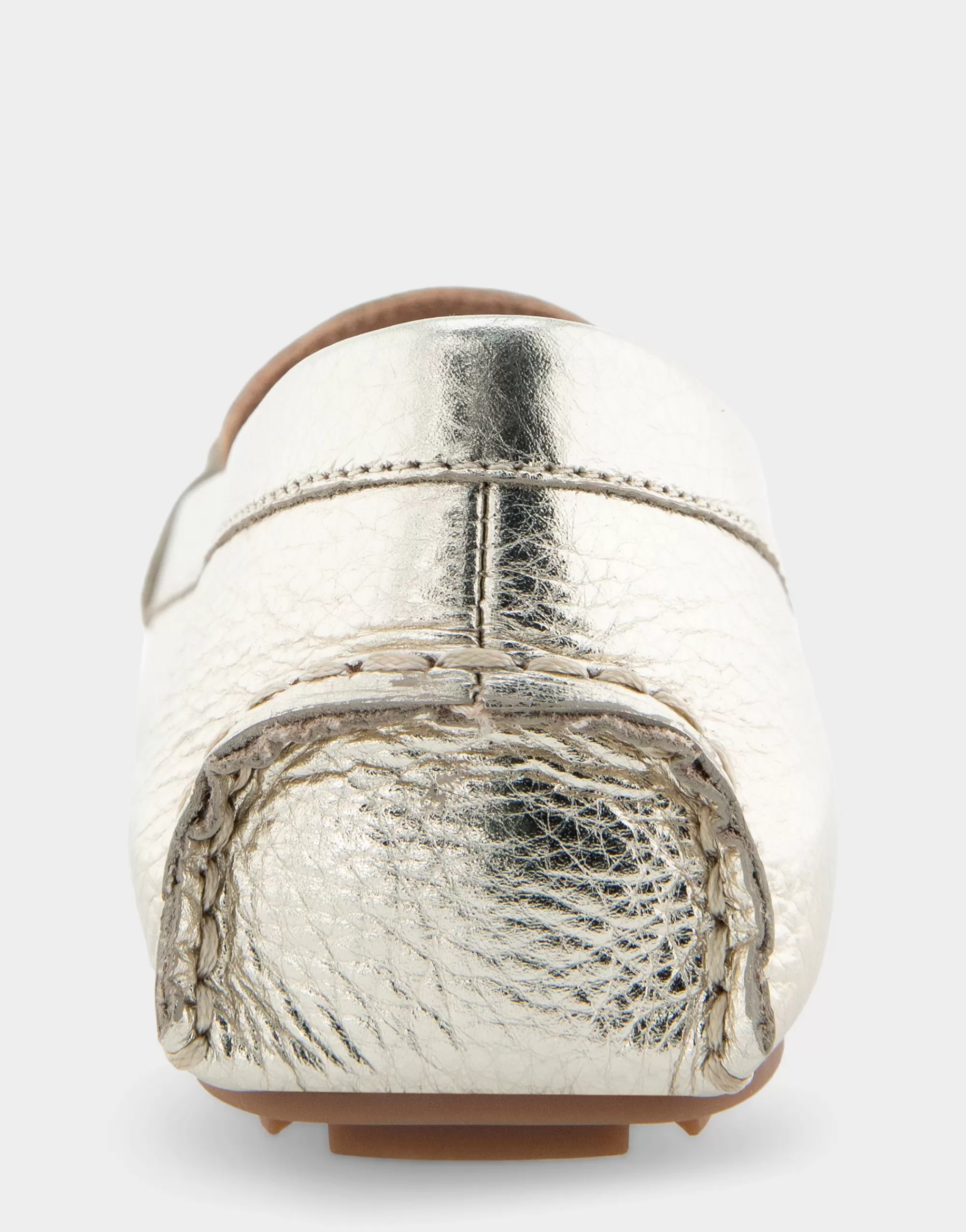 Aerosoles Wide Width Flats | Loafers*Comfortable Women's Ornamented Driver in Soft Gold Leather