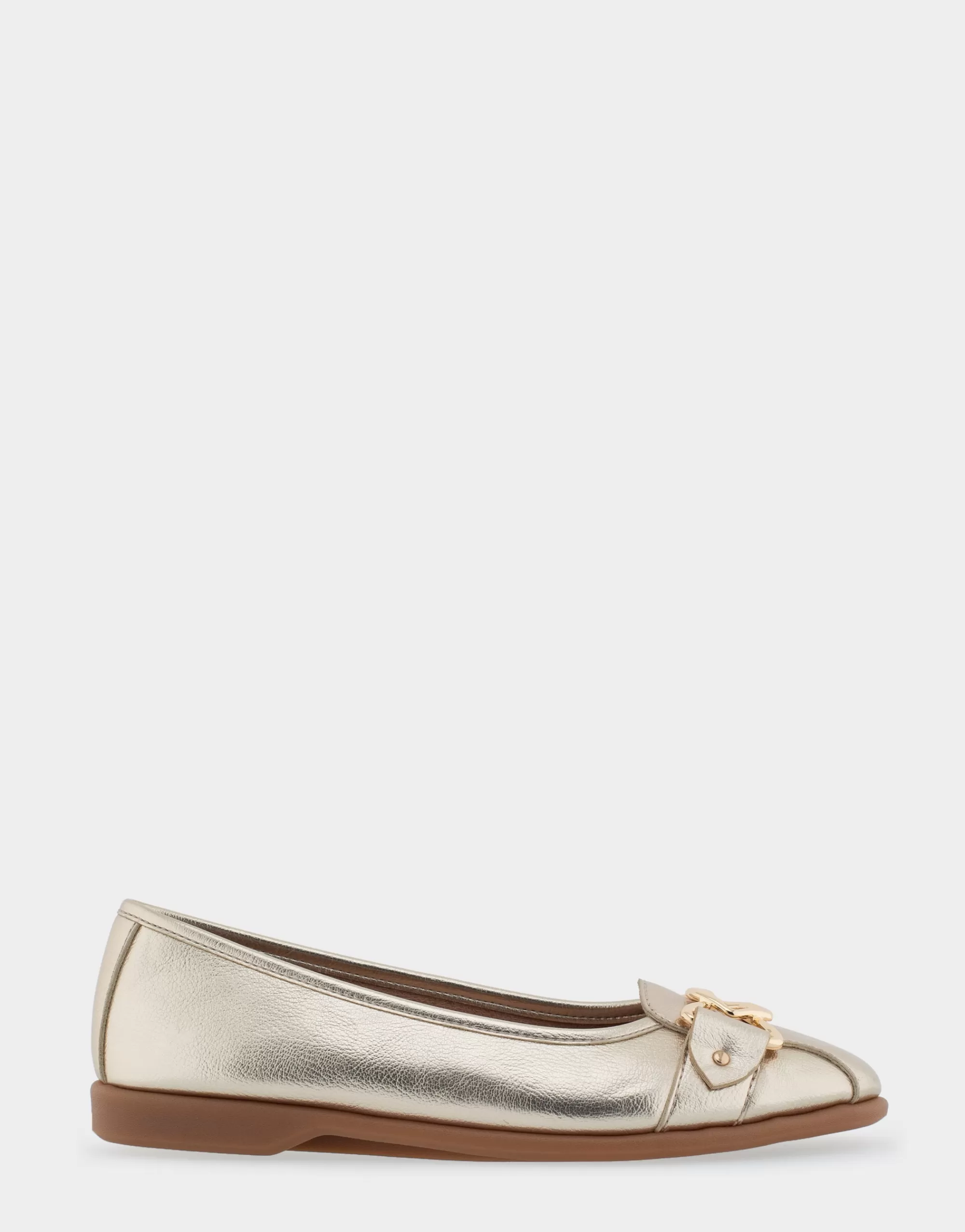 Aerosoles Clogs & Mules | Dress*Comfortable Women's Ornamented Flat in Gold Faux Leather