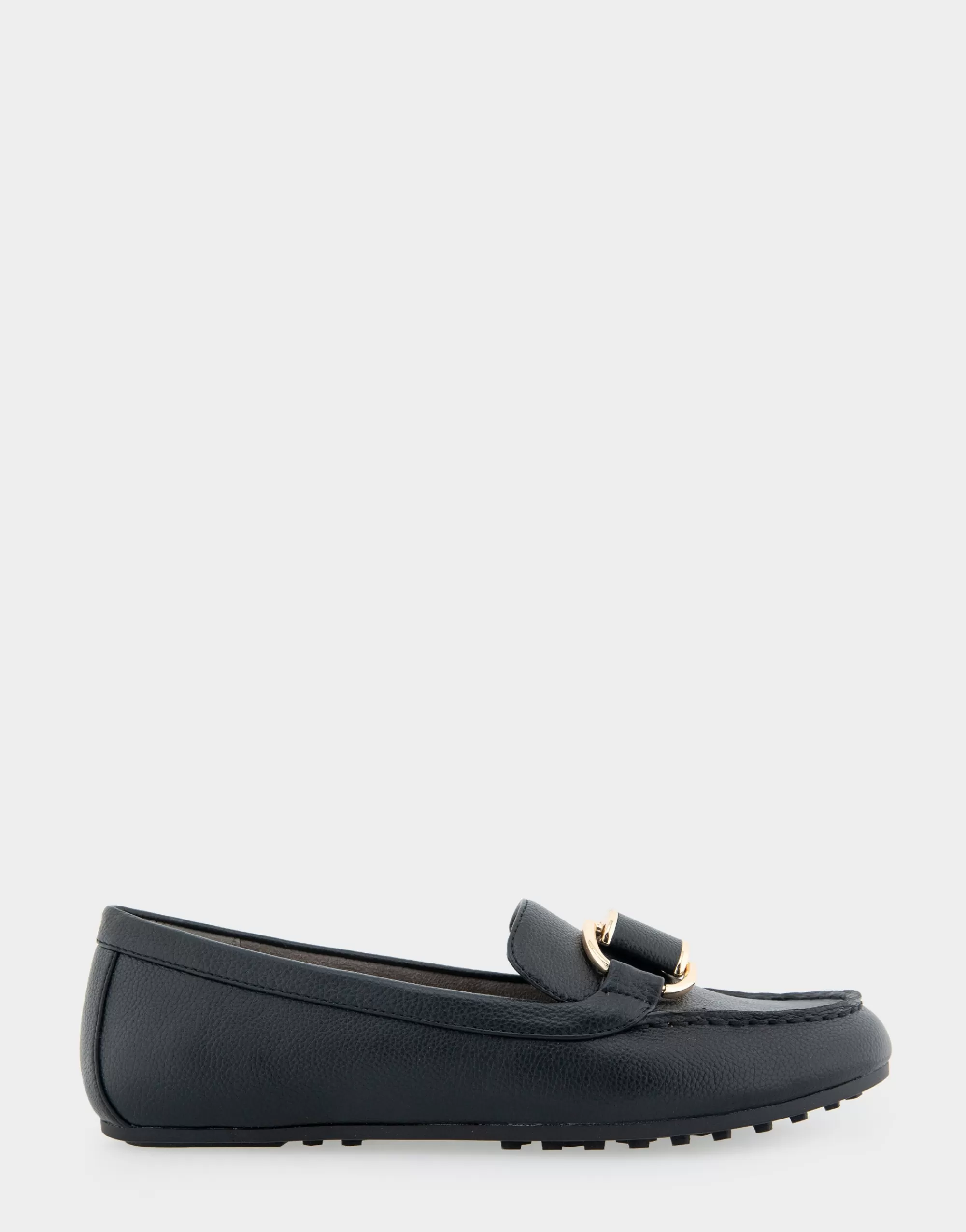 Aerosoles Wide Width Flats | Loafers*Comfortable Women's Ornamented Loafer in Black Faux Leather