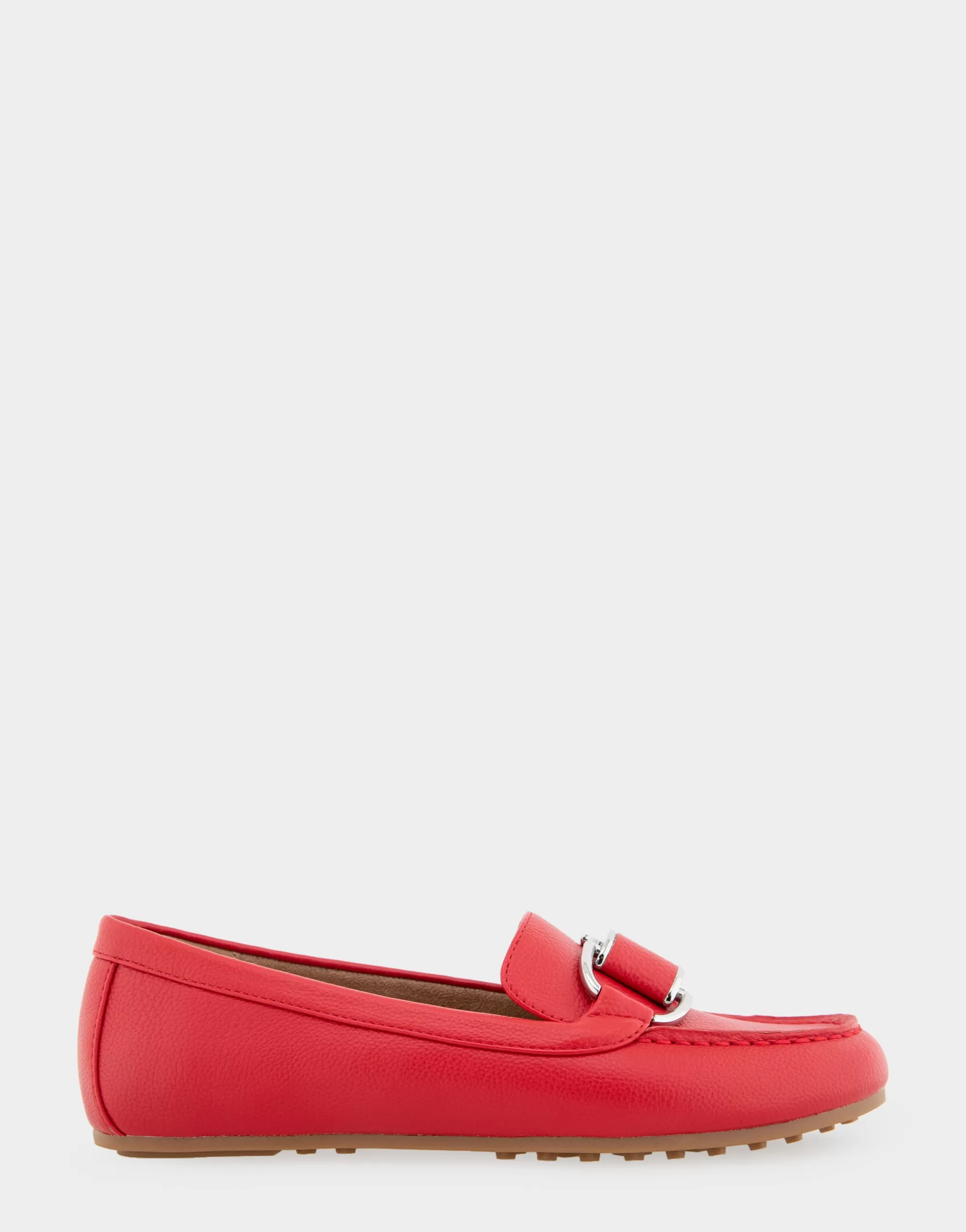 Aerosoles Wide Width Flats | Loafers*Comfortable Women's Ornamented Loafer in Racing Red Faux Leather