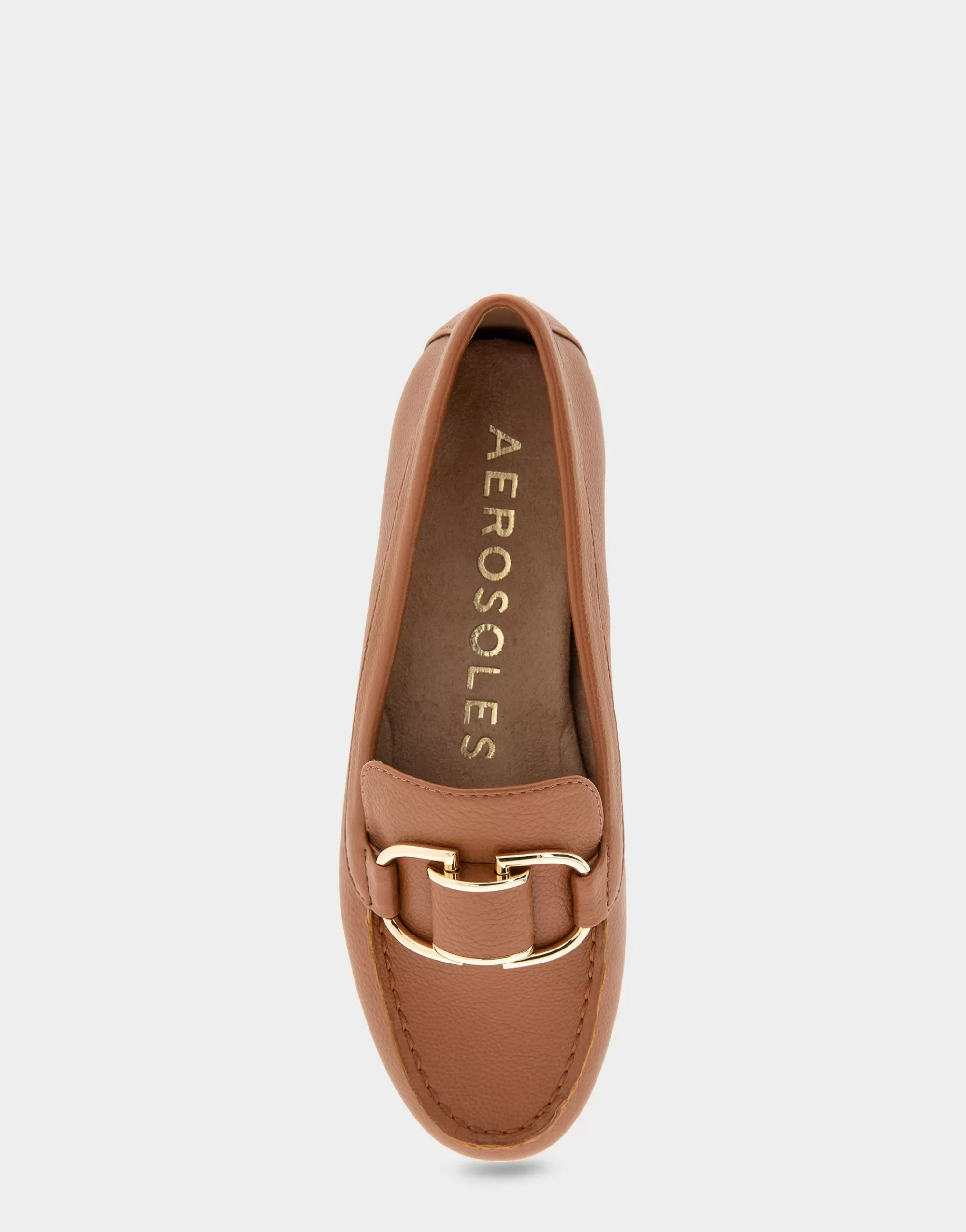 Aerosoles Wide Width Flats | Loafers*Comfortable Women's Ornamented Loafer in Tan Faux Leather