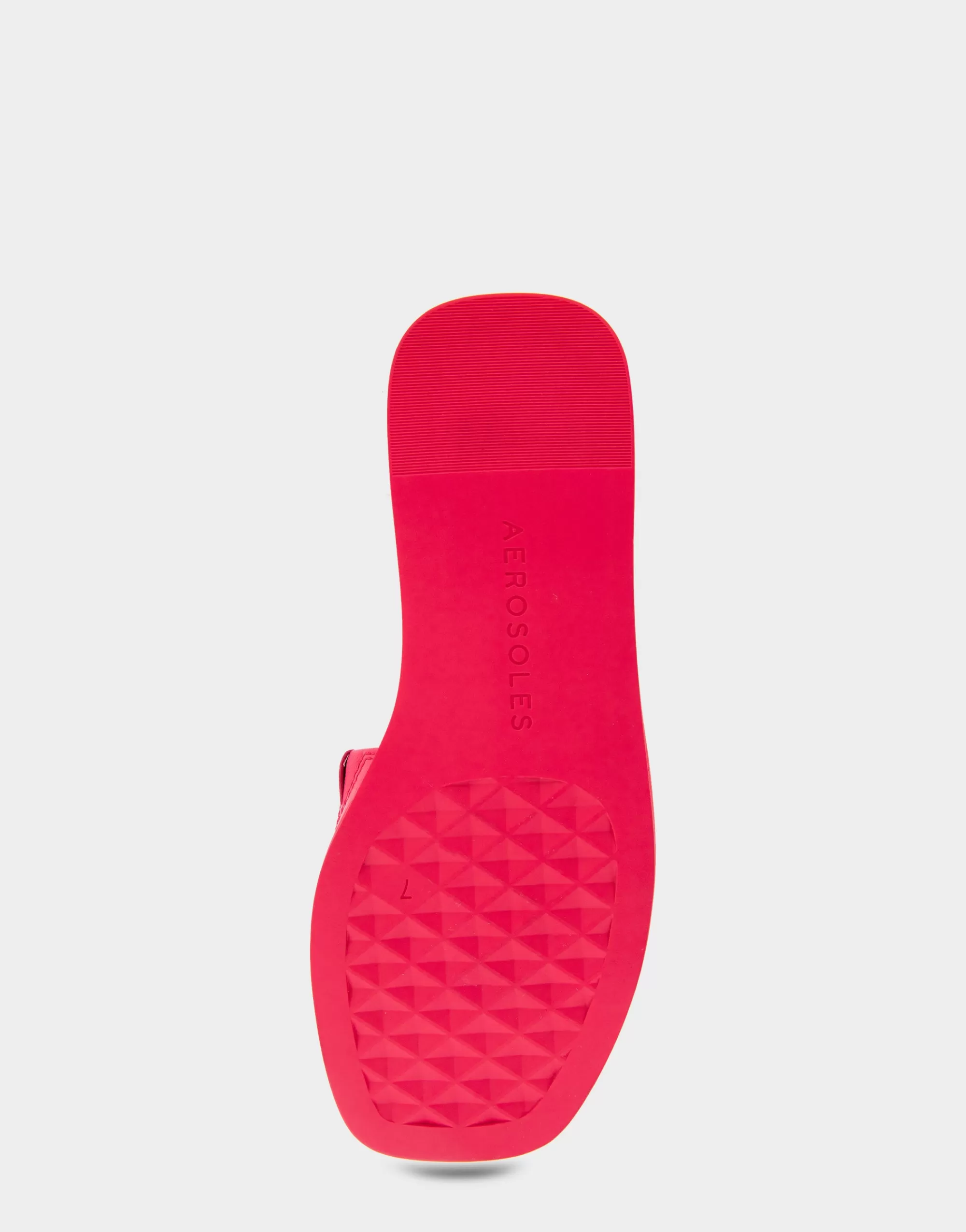 Aerosoles Slides | Flats*Comfortable Women's Ornamented Single Band Slide Sandal in Virtual Pink Leather