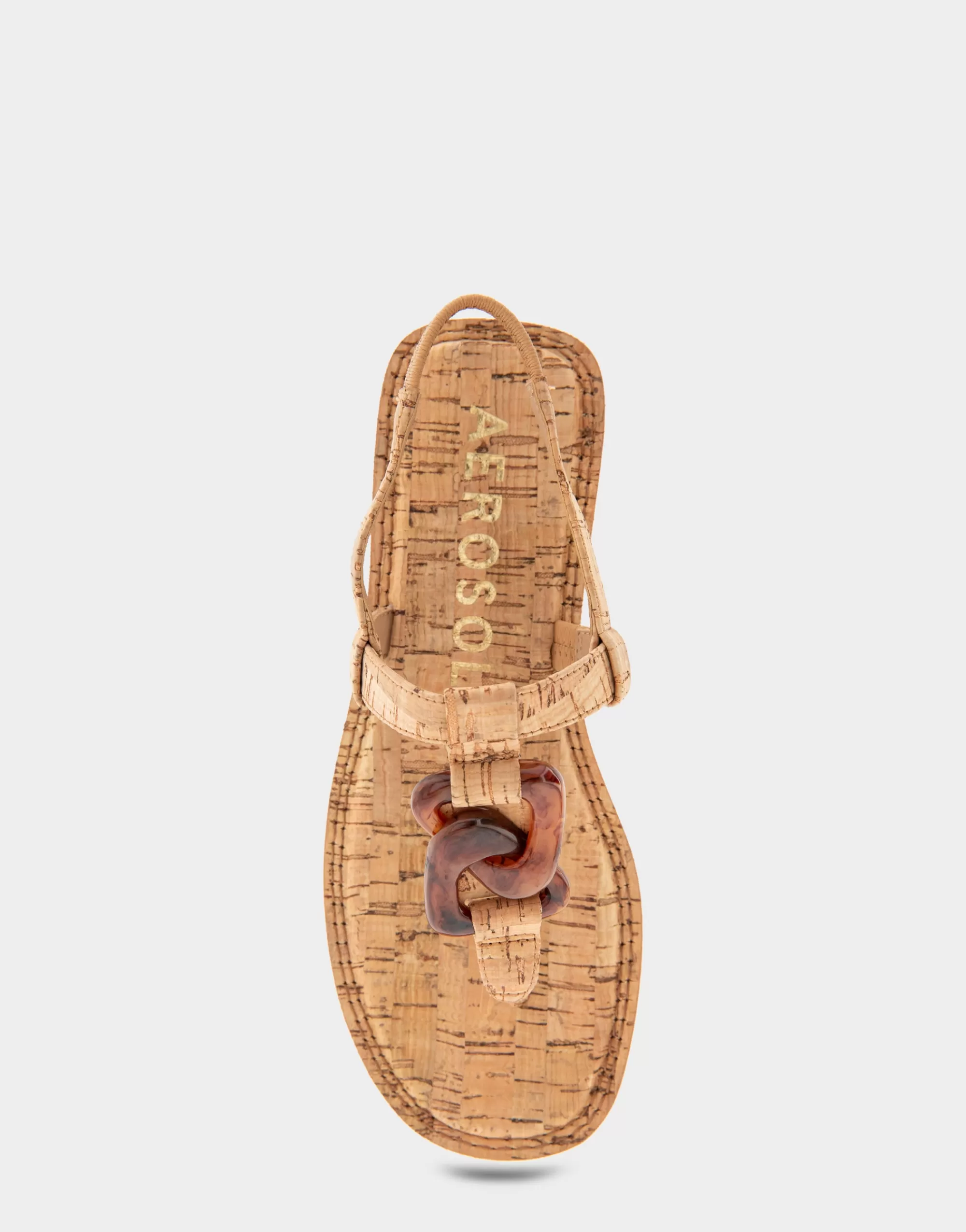 Aerosoles Slides | Flats*Comfortable Women's Ornamented Slingback Strap Thong Sandal in