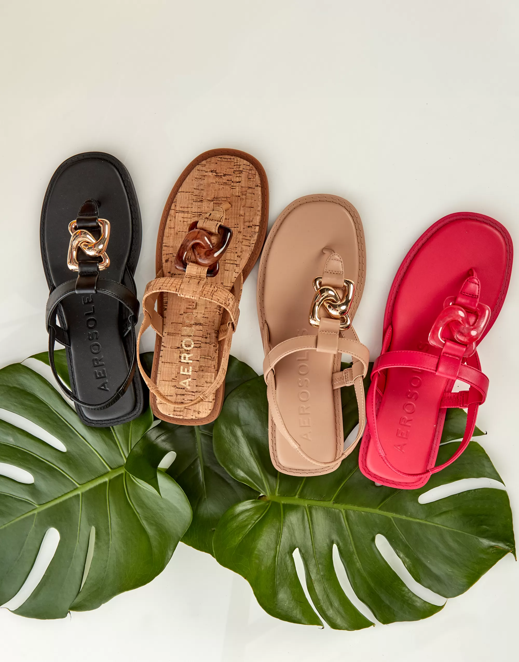 Aerosoles Slides | Flats*Comfortable Women's Ornamented Slingback Strap Thong Sandal in