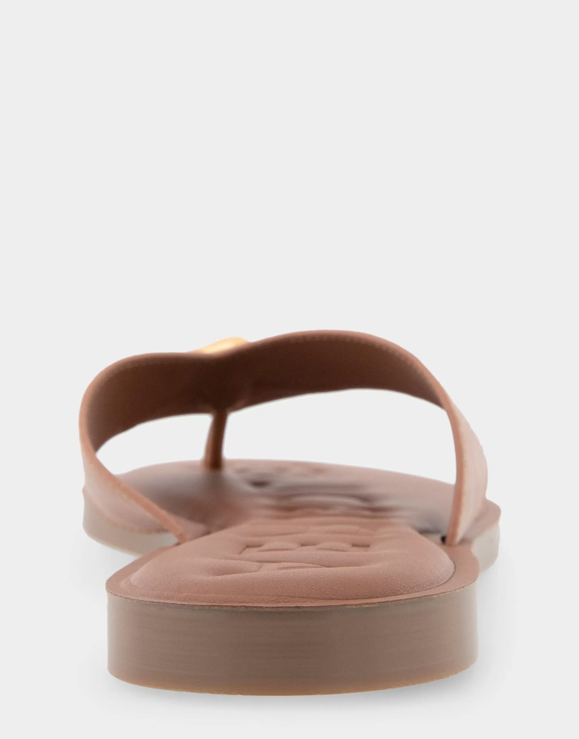 Aerosoles Flats*Comfortable Women's Ornamented Thong Sandal in Tan Faux Leather