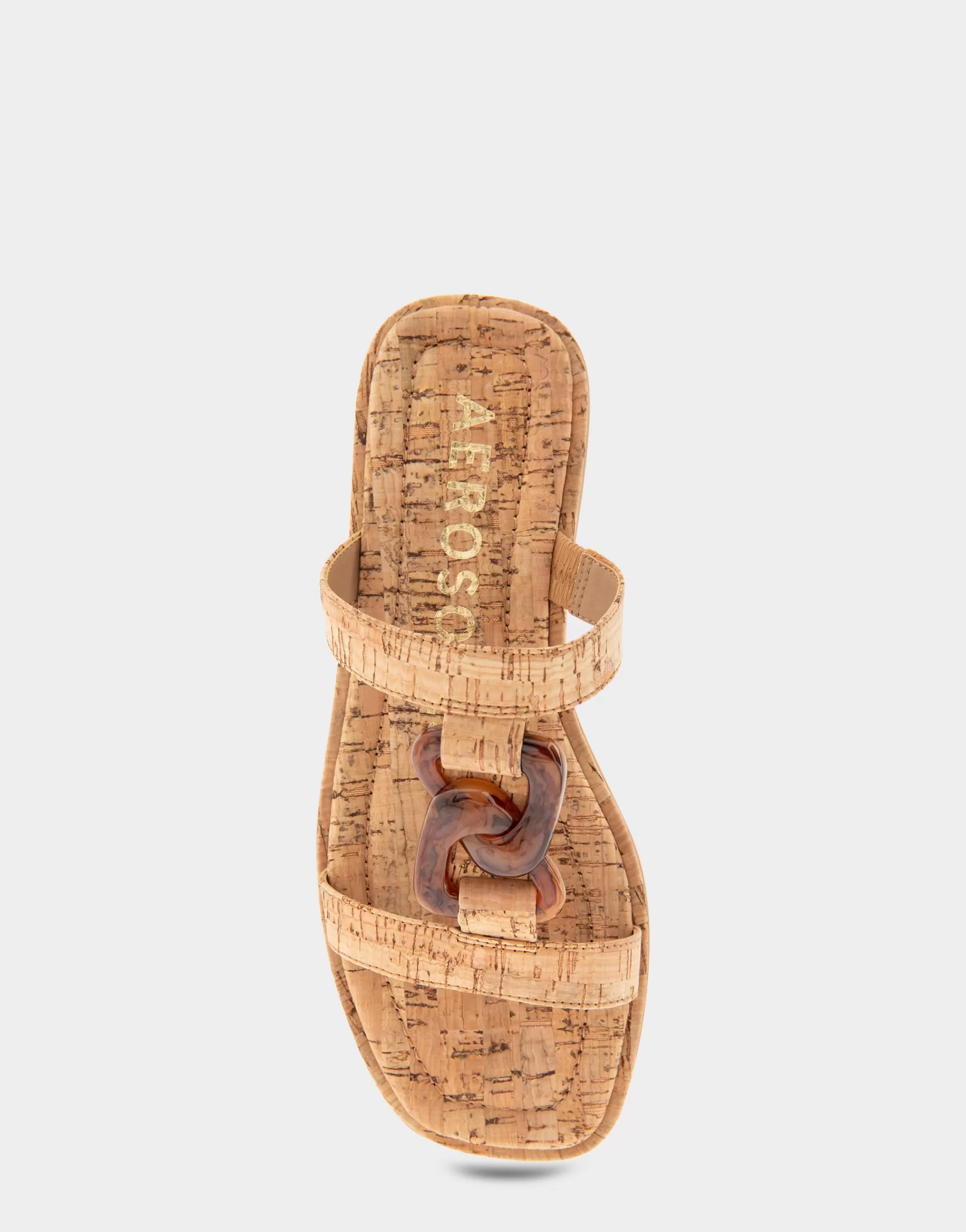 Aerosoles Flats*Comfortable Women's Ornamented T-strap Slide Sandal in