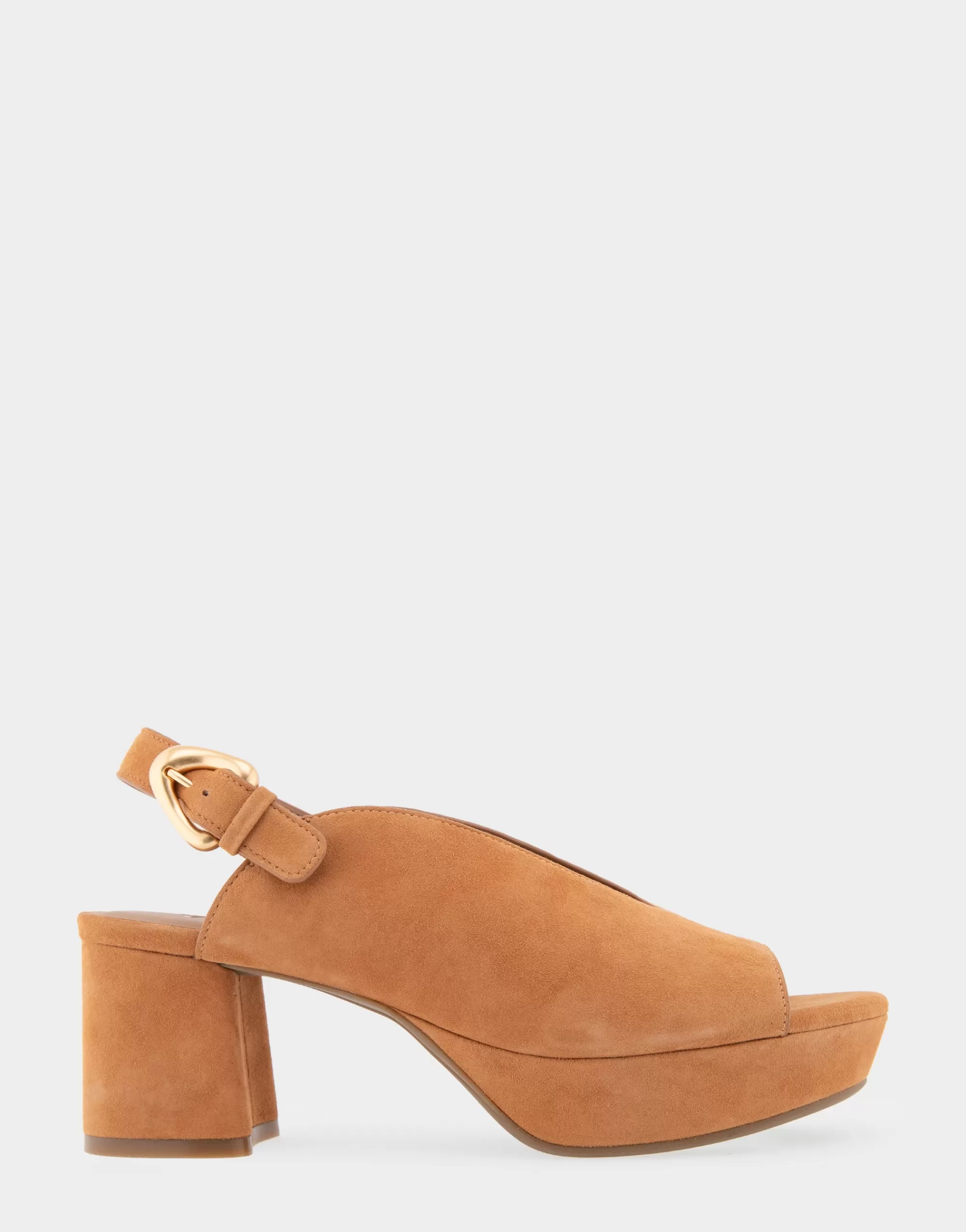 Aerosoles Wide Width Sandals | Platforms*Comfortable Women's Peep Toe Platform Sandal in Tan Suede