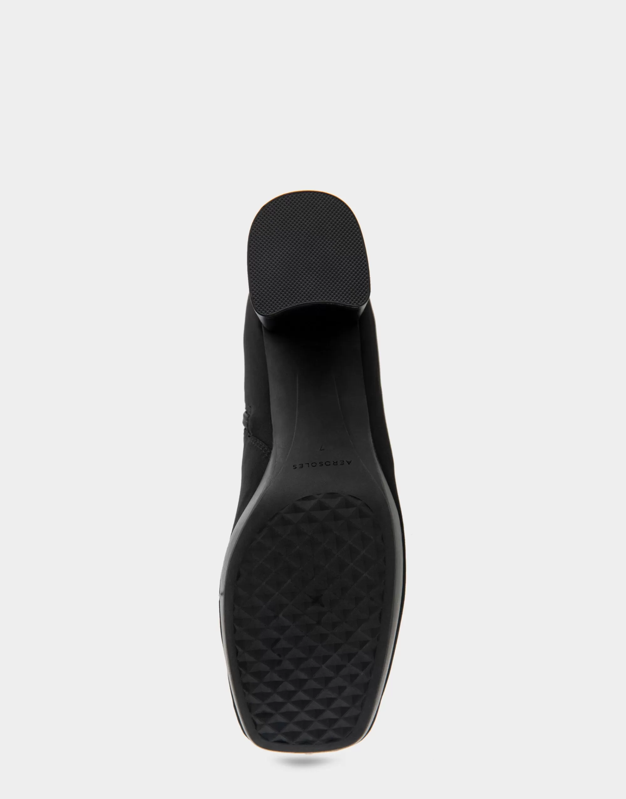 Aerosoles Heeled Boots | Ankle Boots*Comfortable Women's Platform Boot in Black Stretch Gabardine Fabric Fabric