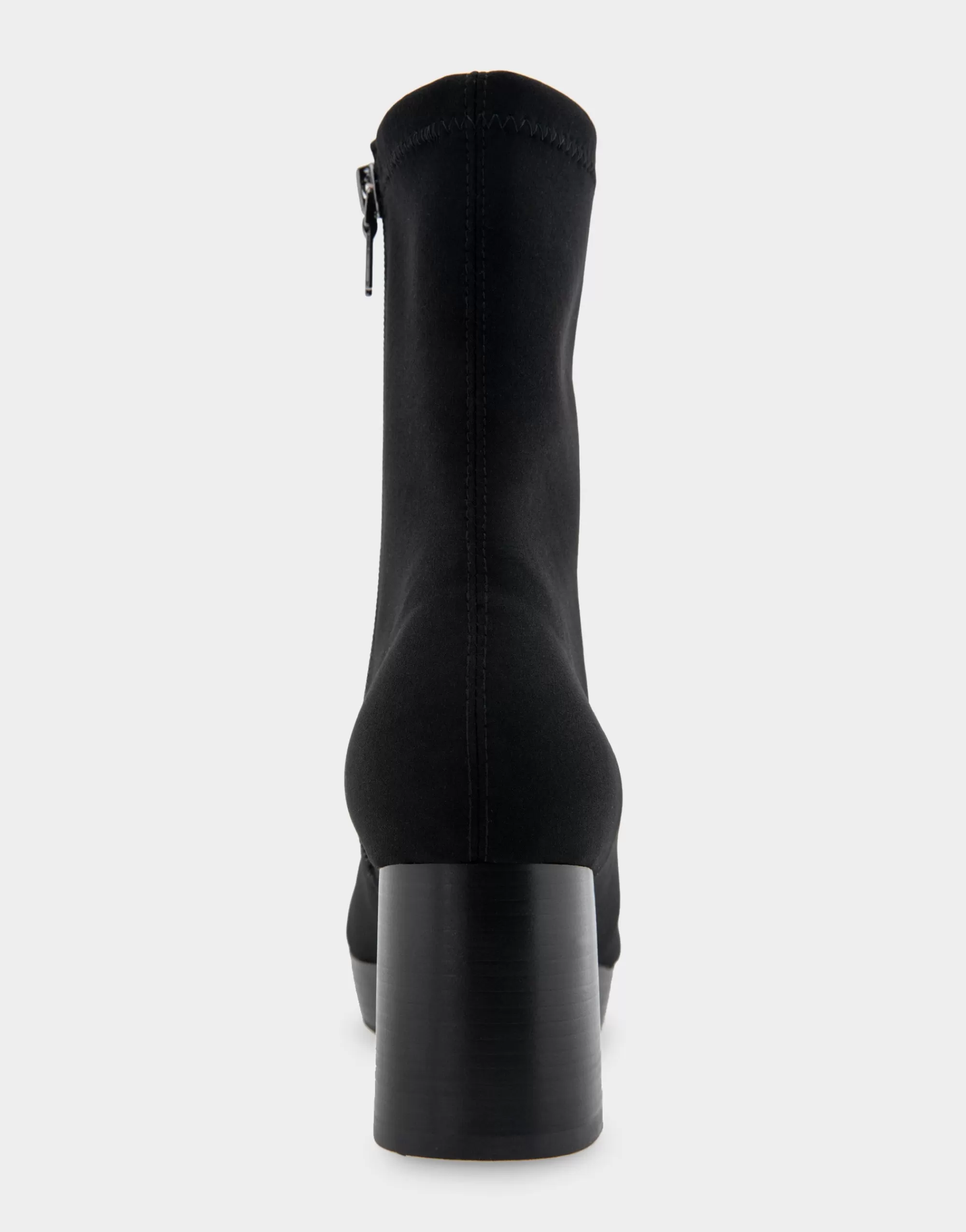 Aerosoles Heeled Boots | Ankle Boots*Comfortable Women's Platform Boot in Black Stretch Gabardine Fabric Fabric
