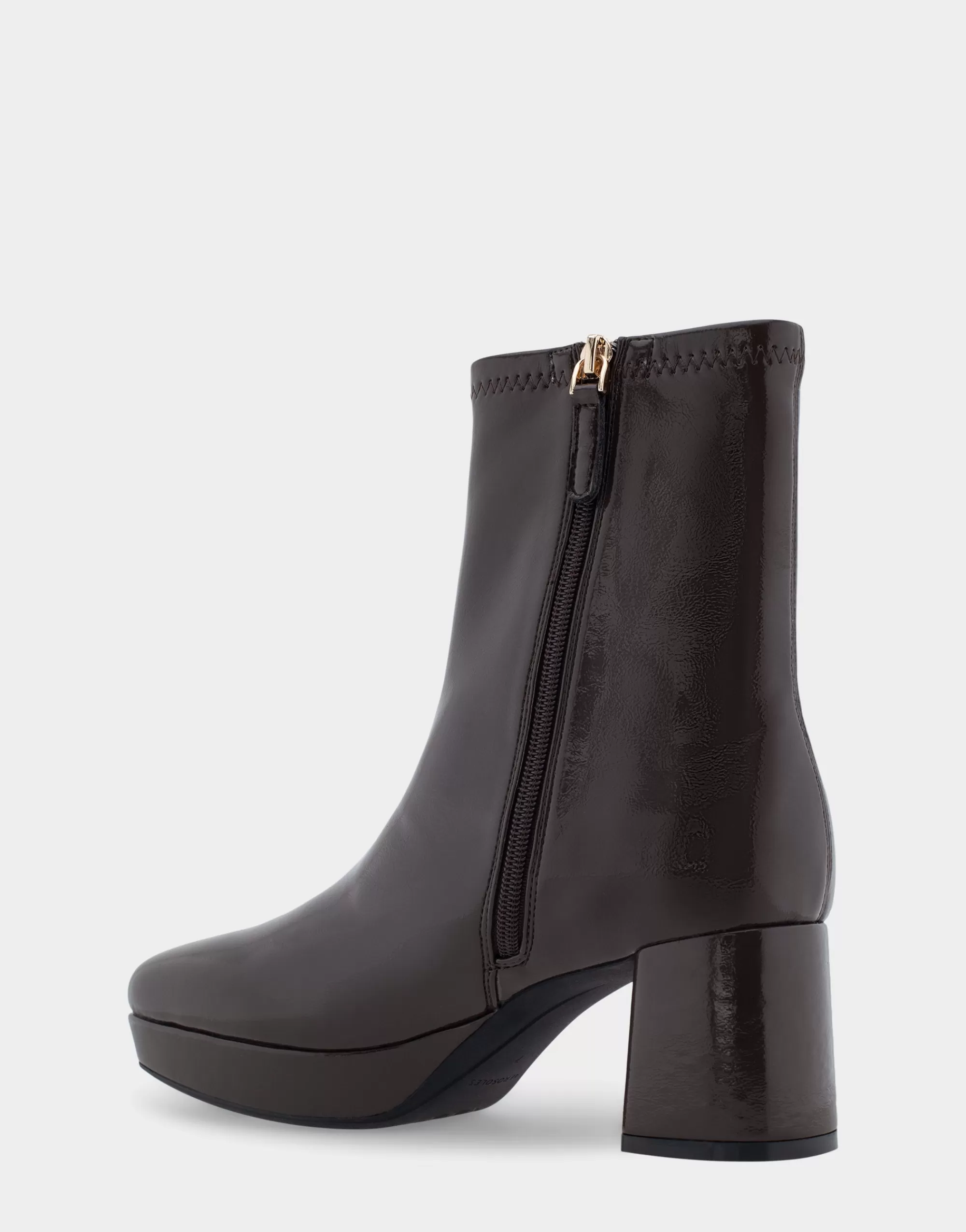 Aerosoles Ankle Boots | Heeled Boots*Comfortable Women's Platform Boot in Java Patent Faux Leather