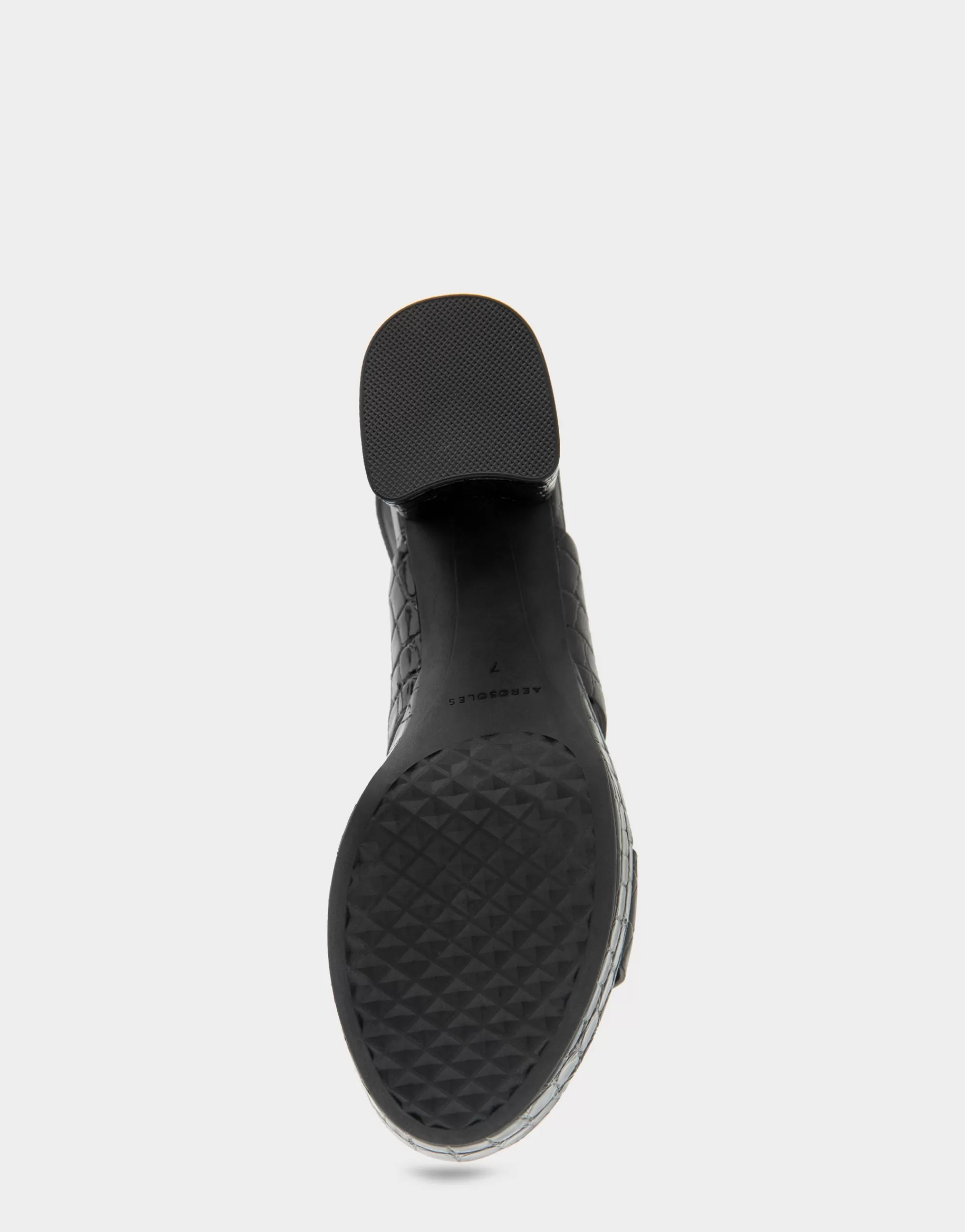 Aerosoles Platforms | Platforms*Comfortable Women's Platform Sandal in Black Jelly Croco Black Croco Faux Leather