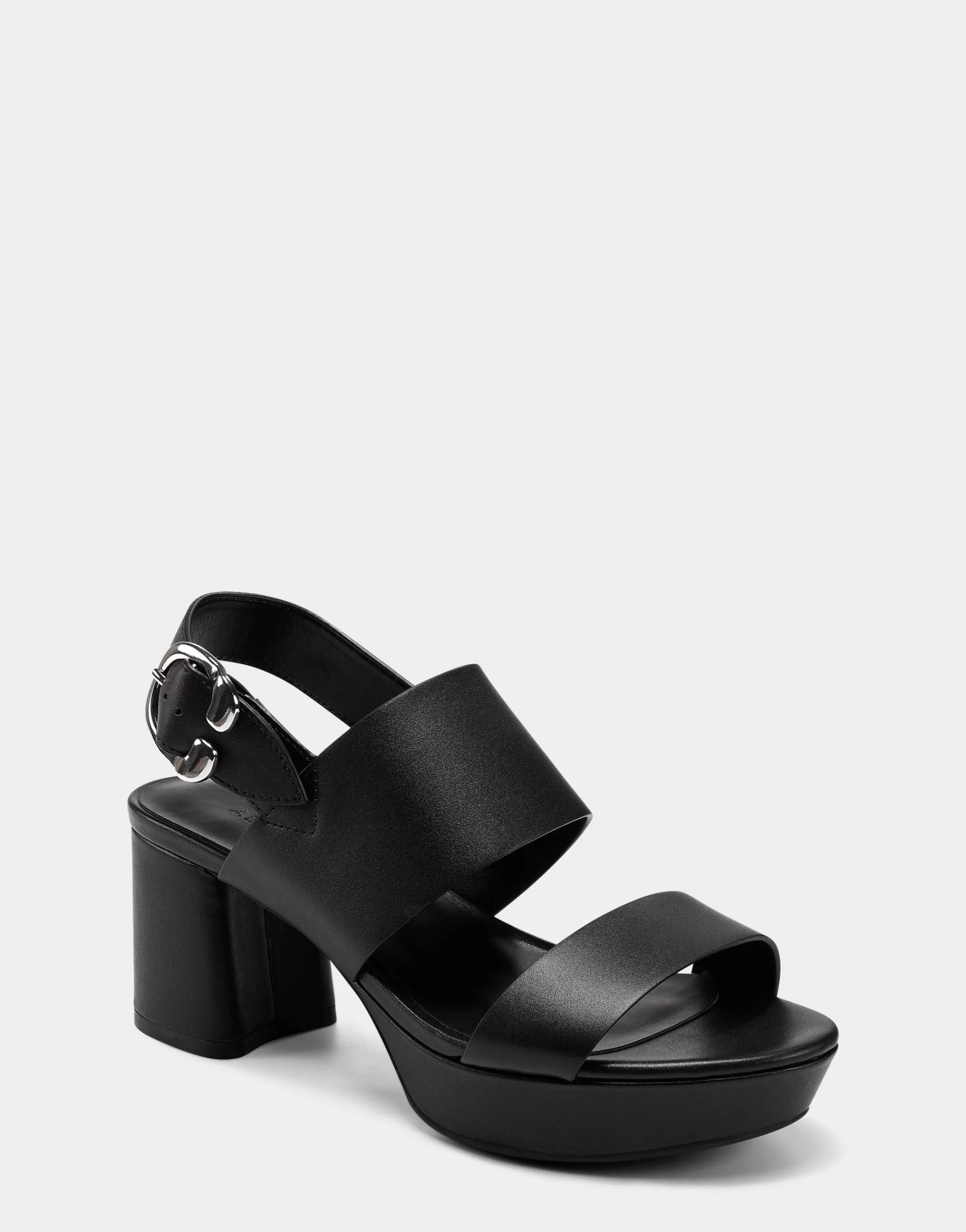 Aerosoles Dress | Wide Width Heels*Comfortable Women's Platform Sandal in Black Leather