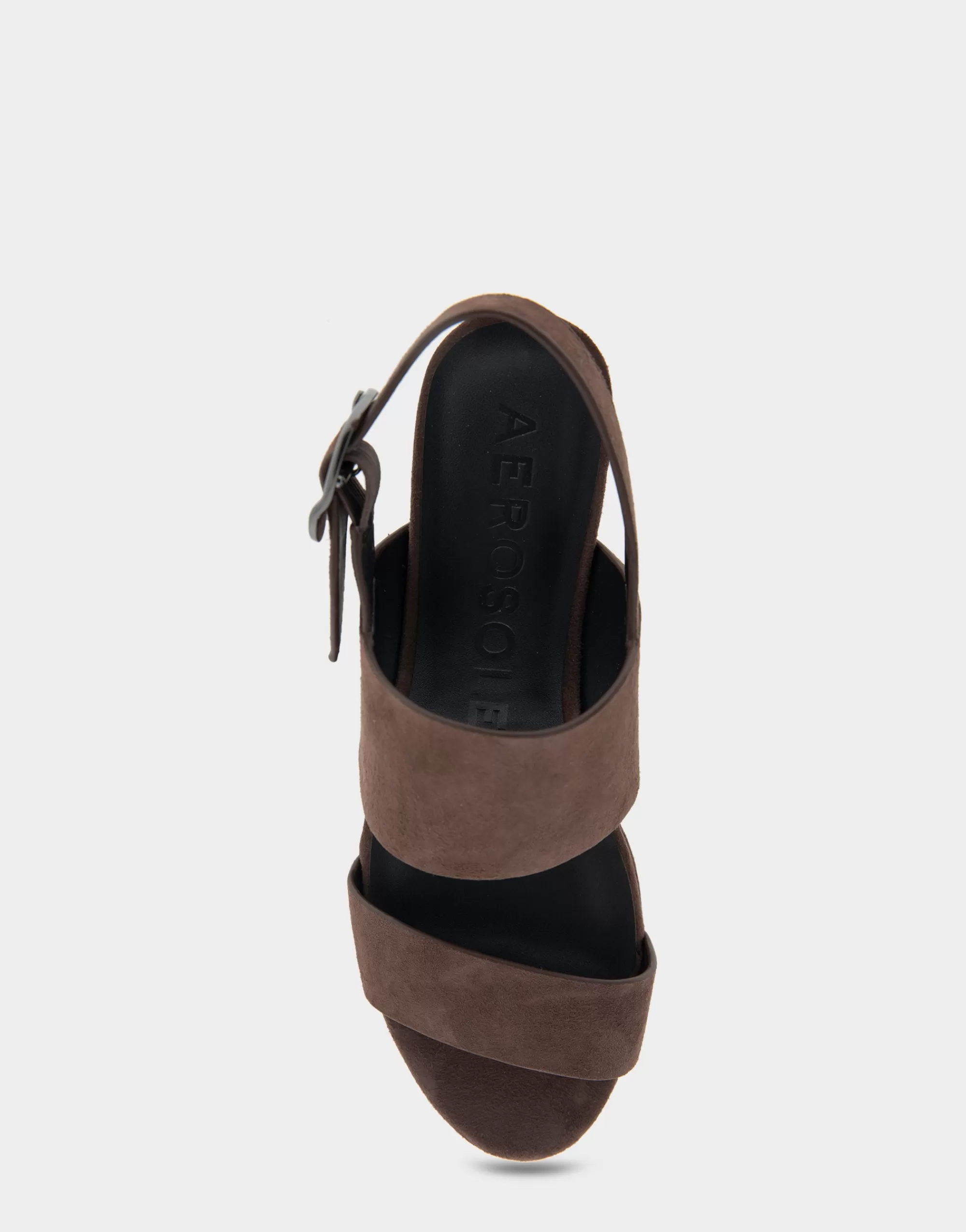 Aerosoles Dress | Platforms*Comfortable Women's Platform Sandal in Brown Genuine Suede