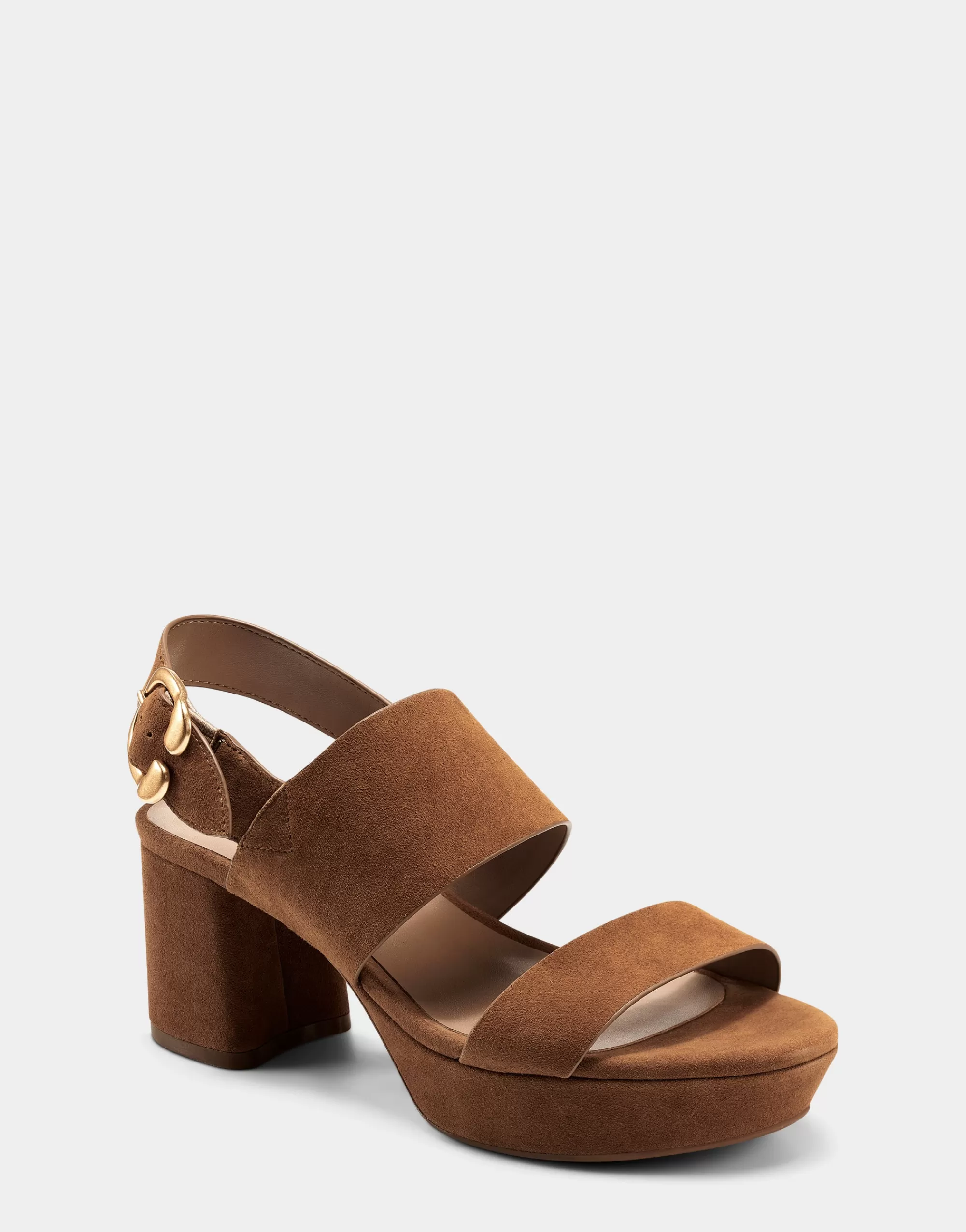 Aerosoles Dress | Platforms*Comfortable Women's Platform Sandal in Cognac Suede