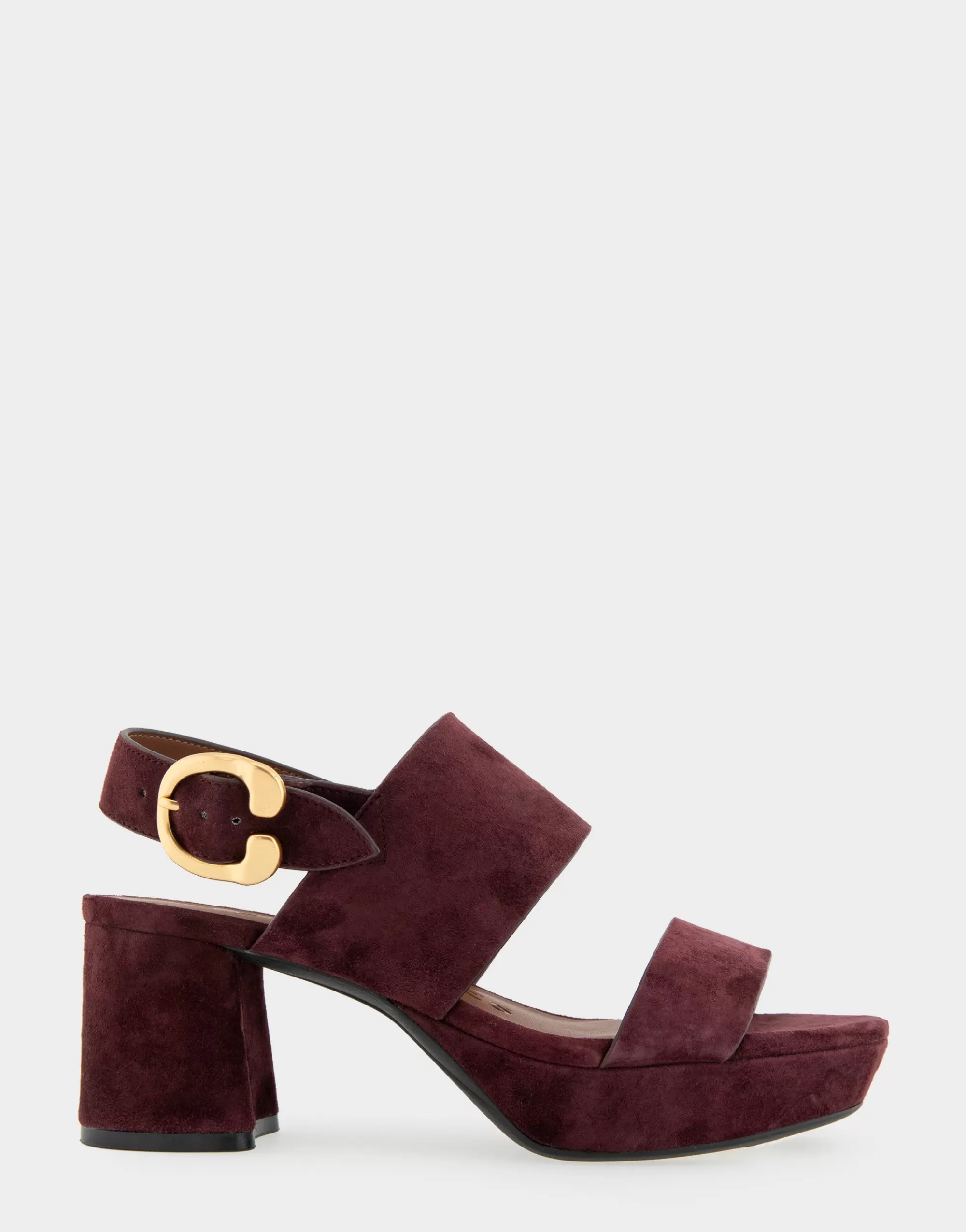 Aerosoles Platforms | Platforms*Comfortable Women's Platform Sandal in Deep Aubergine Suede Suede