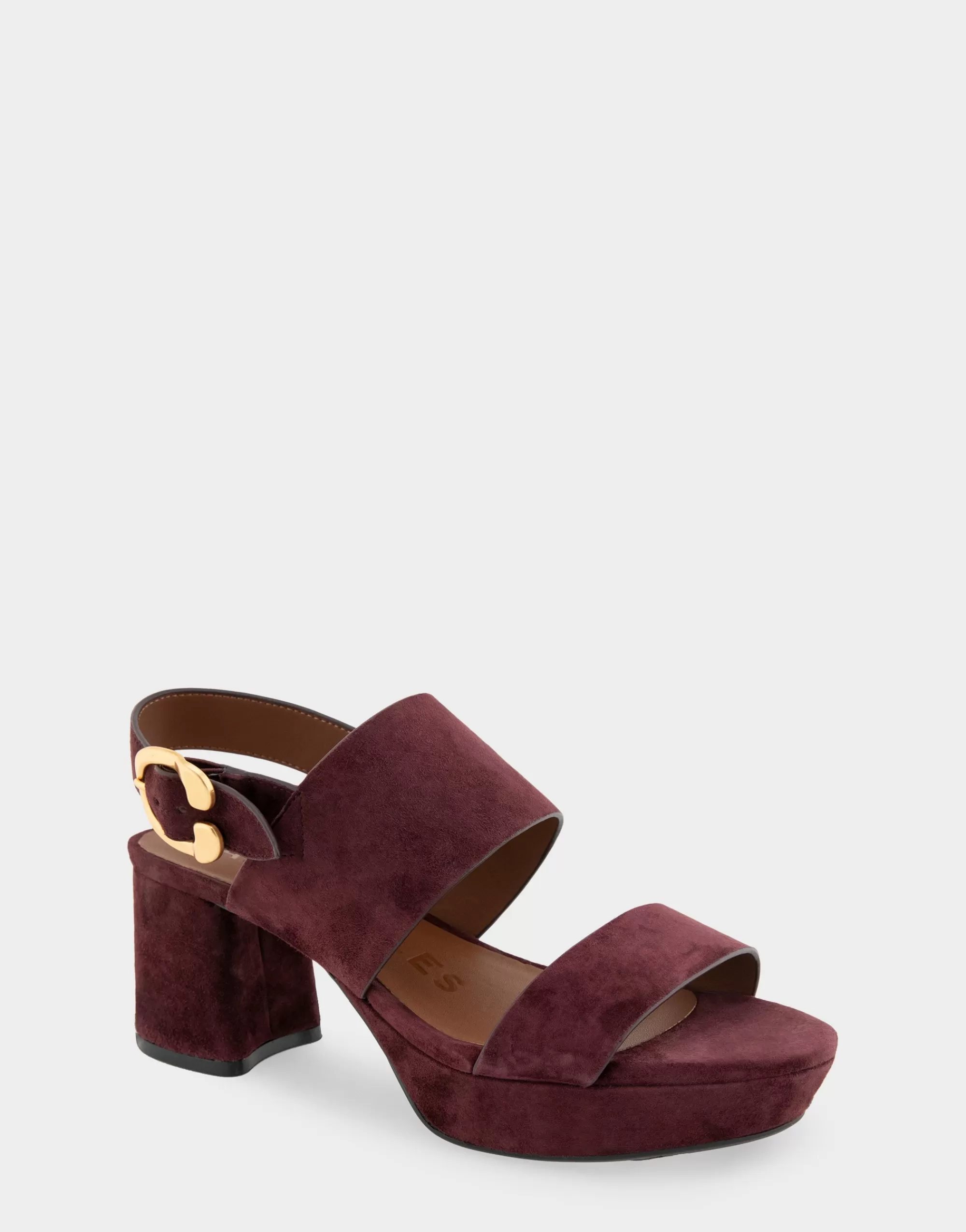 Aerosoles Platforms | Platforms*Comfortable Women's Platform Sandal in Deep Aubergine Suede Suede
