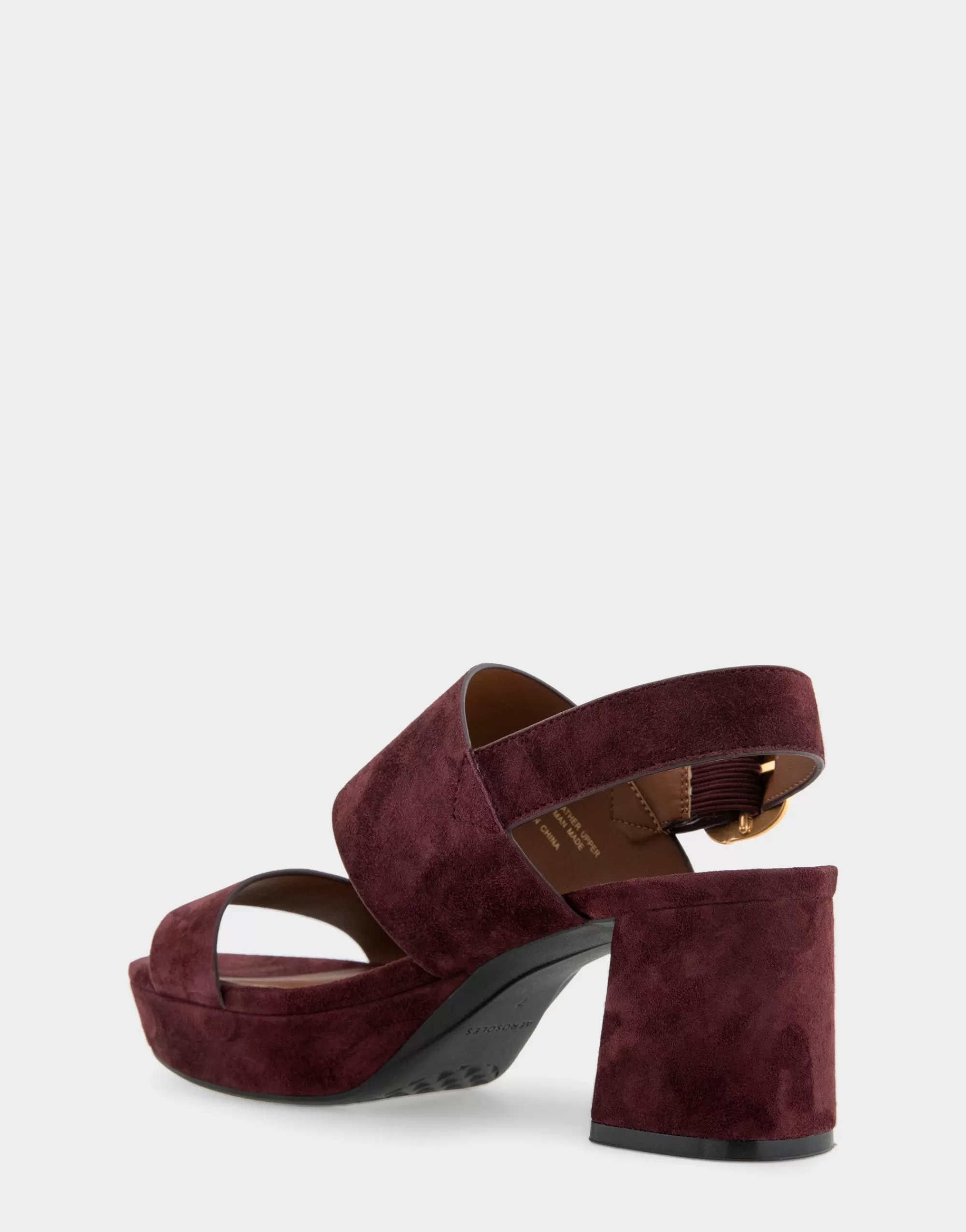 Aerosoles Platforms | Platforms*Comfortable Women's Platform Sandal in Deep Aubergine Suede Suede