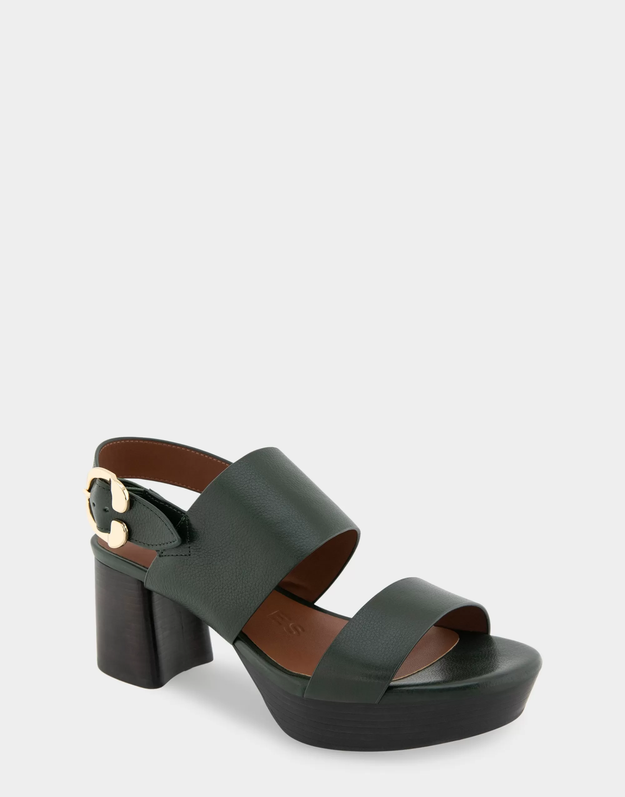 Aerosoles Platforms | Platforms*Comfortable Women's Platform Sandal in Fir Green Leather Leather