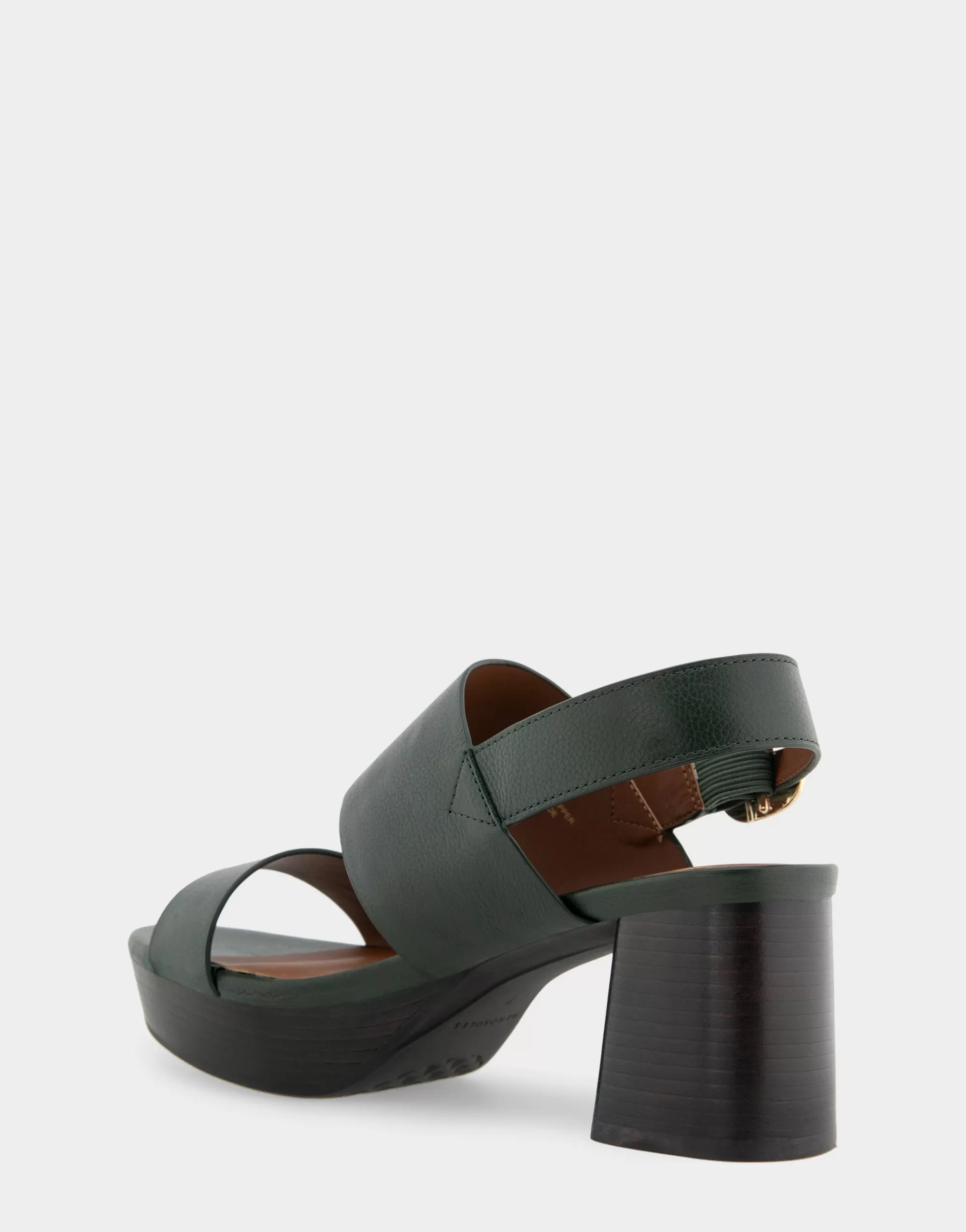 Aerosoles Platforms | Platforms*Comfortable Women's Platform Sandal in Fir Green Leather Leather