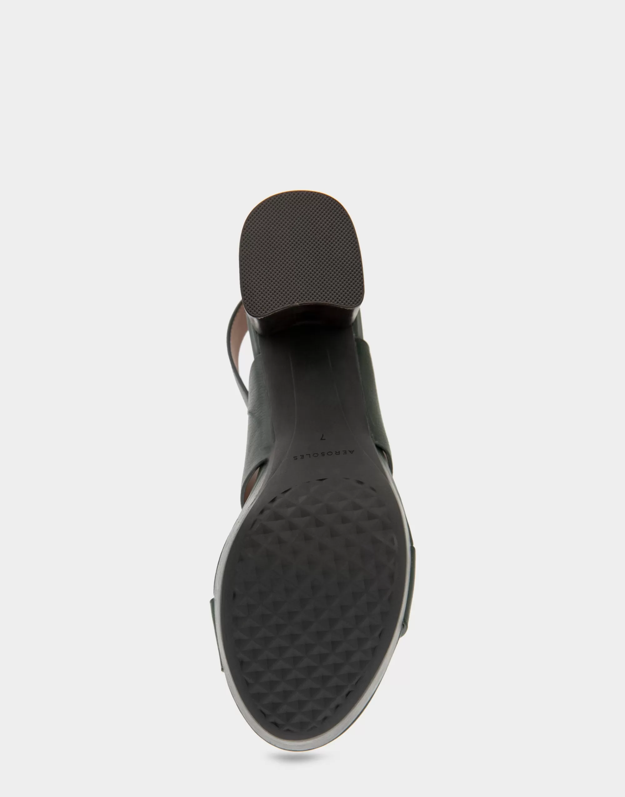 Aerosoles Platforms | Platforms*Comfortable Women's Platform Sandal in Fir Green Leather Leather