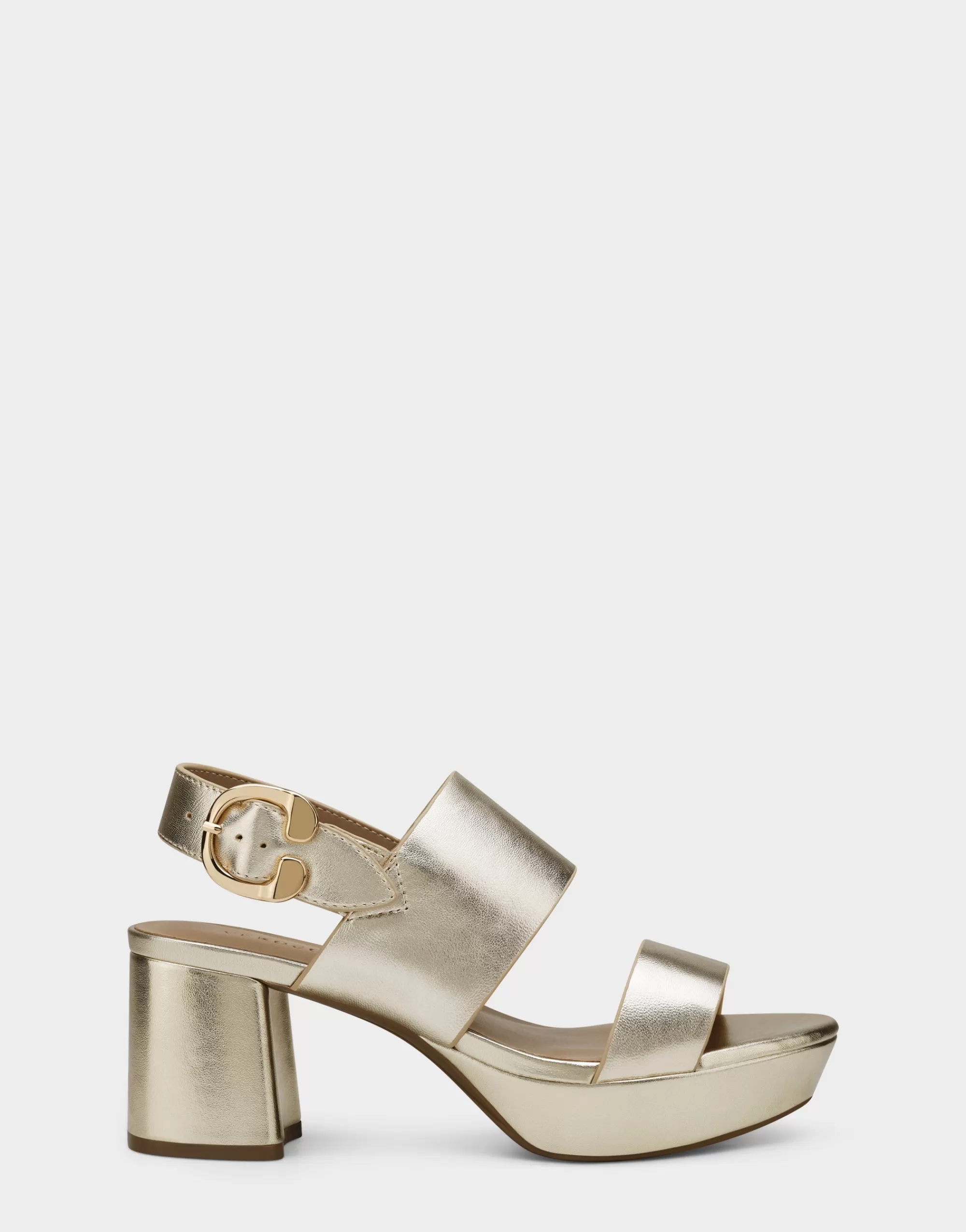 Aerosoles Dress | Platforms*Comfortable Women's Platform Sandal in Gold Metallic Leather
