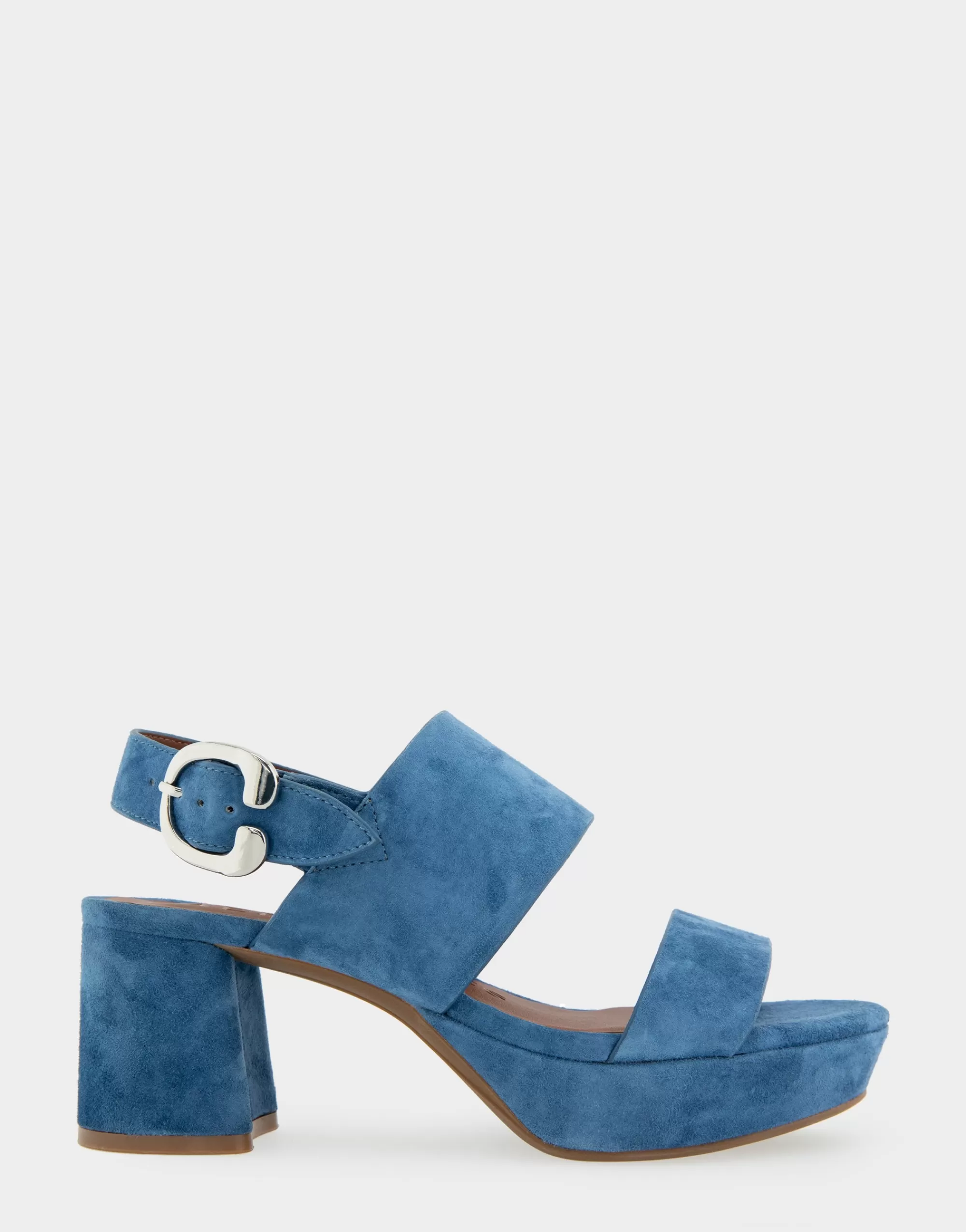 Aerosoles Platforms | Platforms*Comfortable Women's Platform Sandal in Indigo Suede Suede