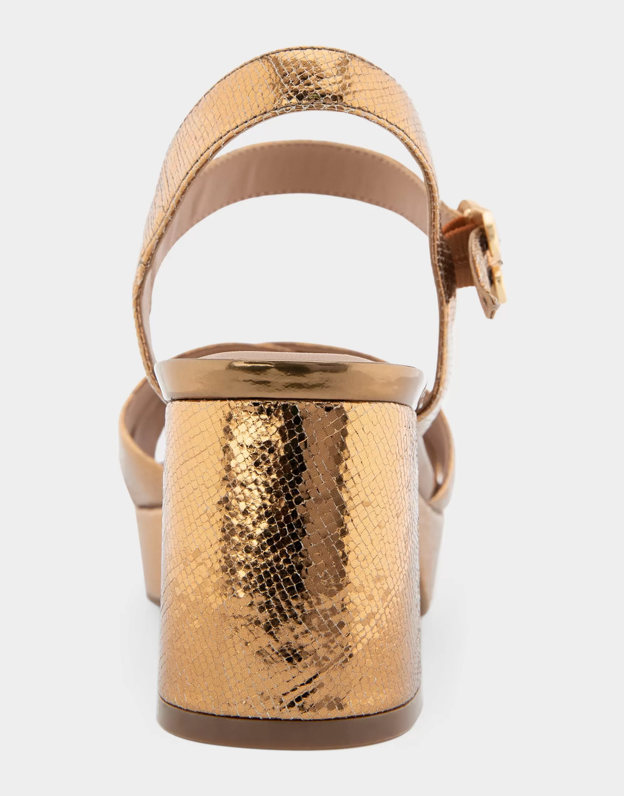 Aerosoles Platforms*Comfortable Women's Platform Sandal in Light Bronze Genuine Leather