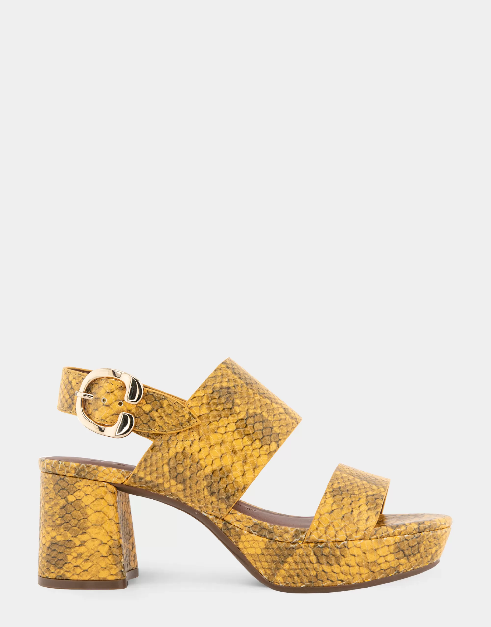 Aerosoles Platforms | Platforms*Comfortable Women's Platform Sandal in Marigold Snake Print Leather Leather