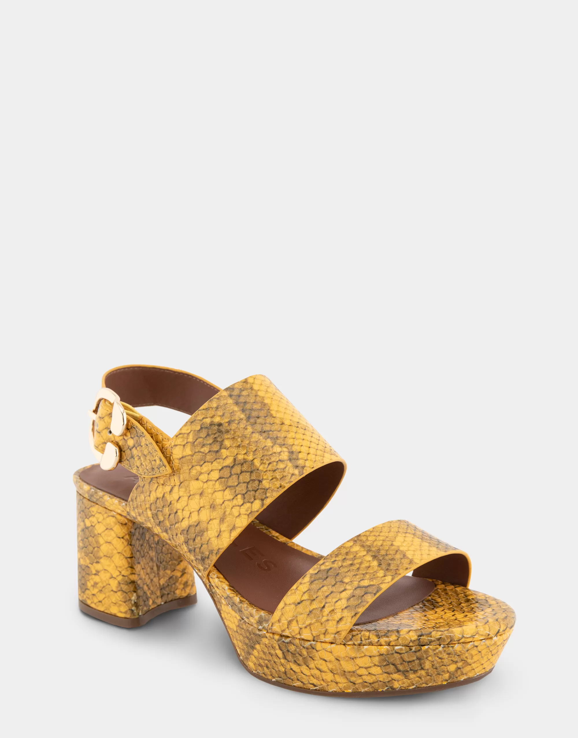 Aerosoles Platforms | Platforms*Comfortable Women's Platform Sandal in Marigold Snake Print Leather Leather
