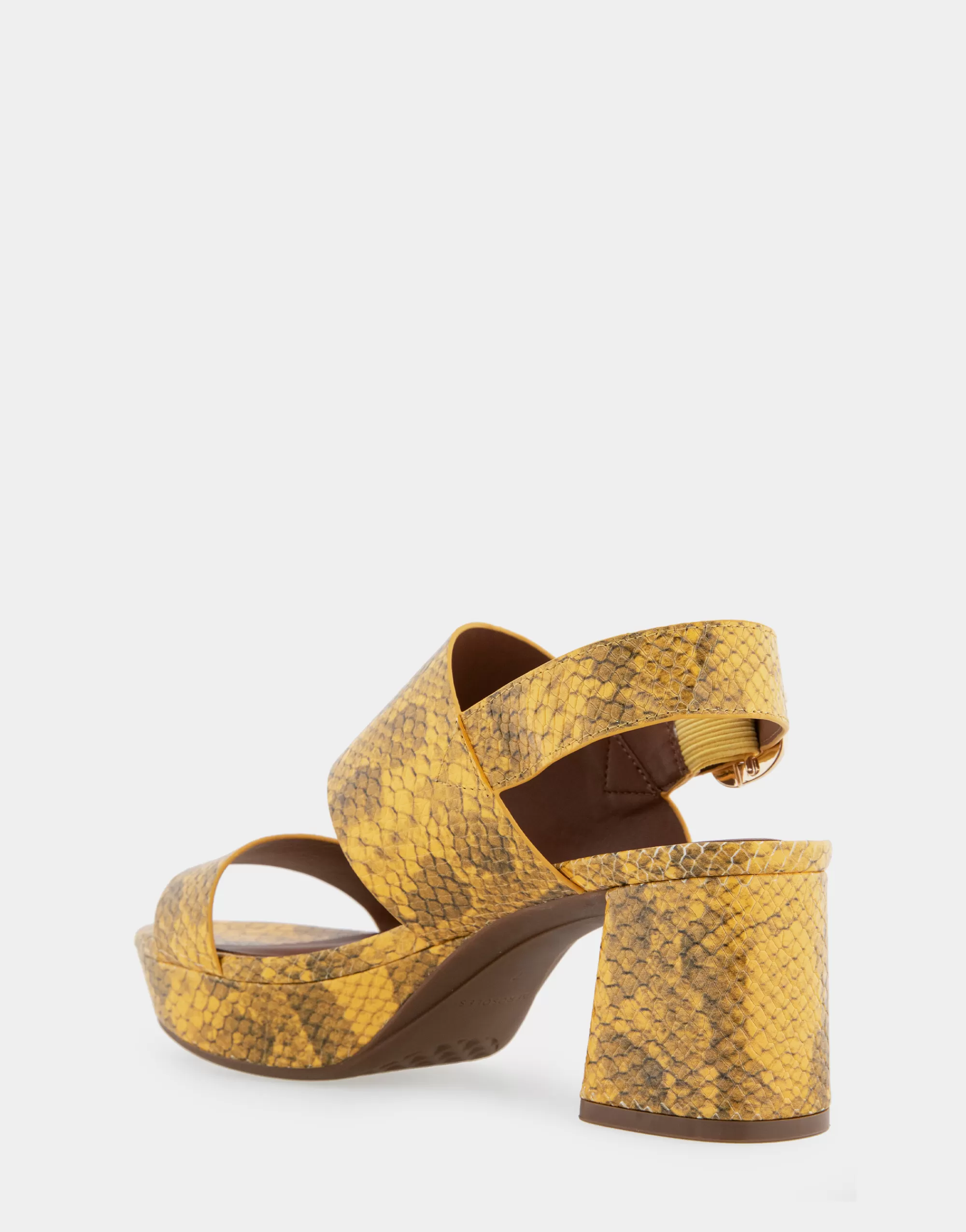 Aerosoles Platforms | Platforms*Comfortable Women's Platform Sandal in Marigold Snake Print Leather Leather