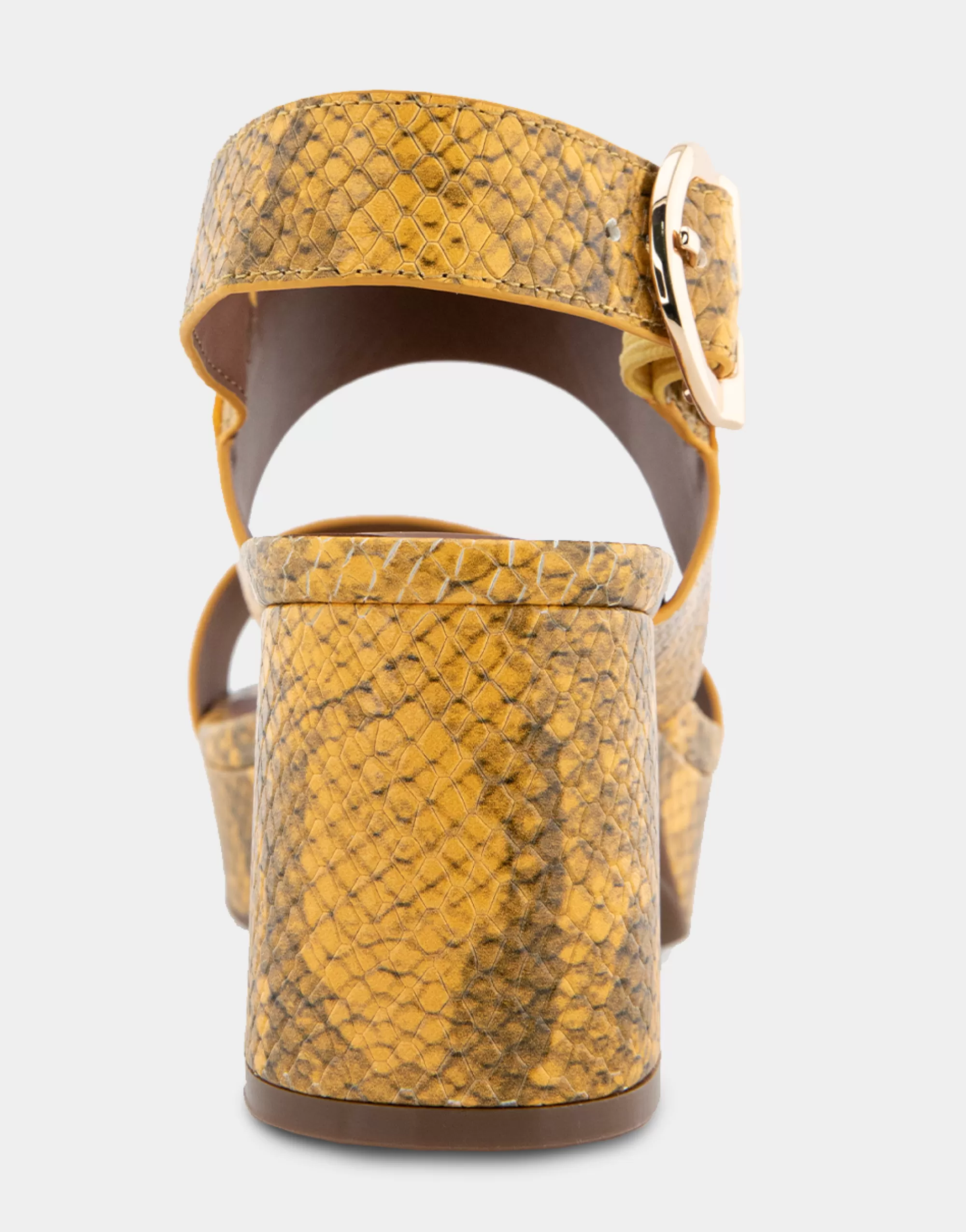 Aerosoles Platforms | Platforms*Comfortable Women's Platform Sandal in Marigold Snake Print Leather Leather