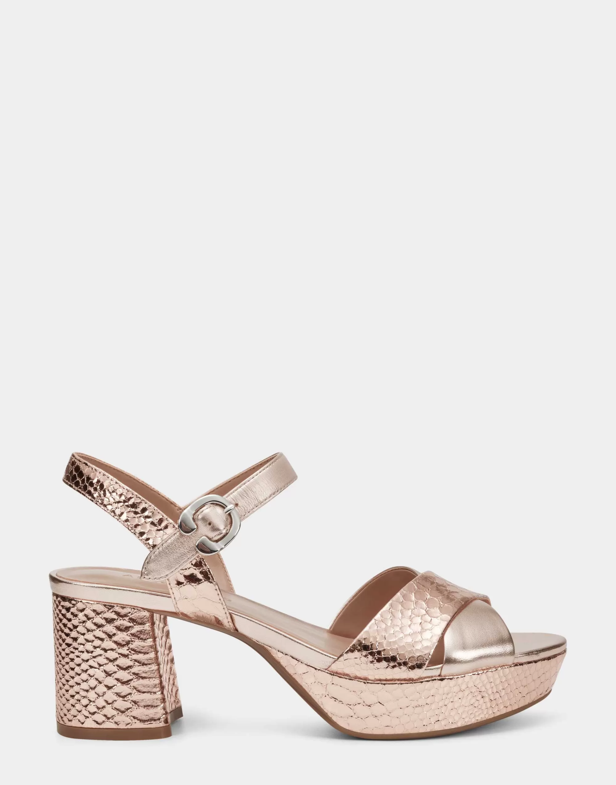 Aerosoles Platforms | Dress*Comfortable Women's Platform Sandal in Rose Gold Genuine Leather
