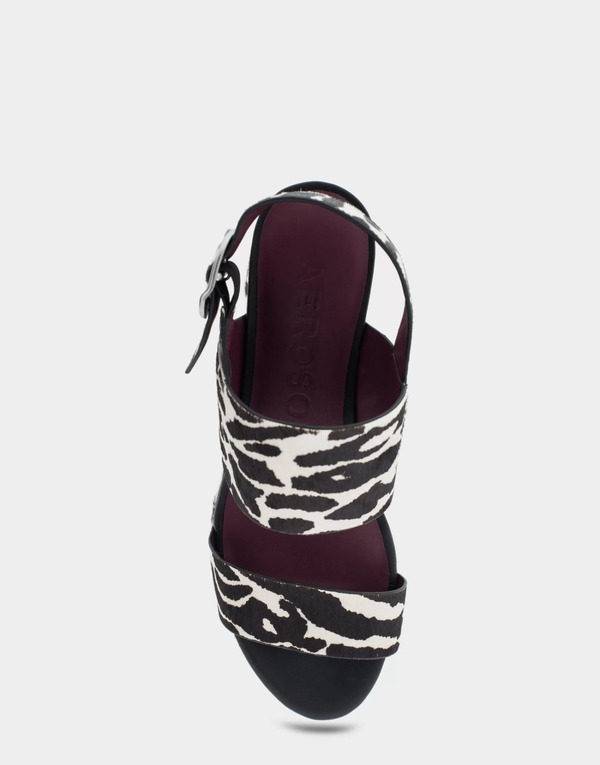 Aerosoles Dress | Platforms*Comfortable Women's Platform Sandal in Zebra Print Calf Hair